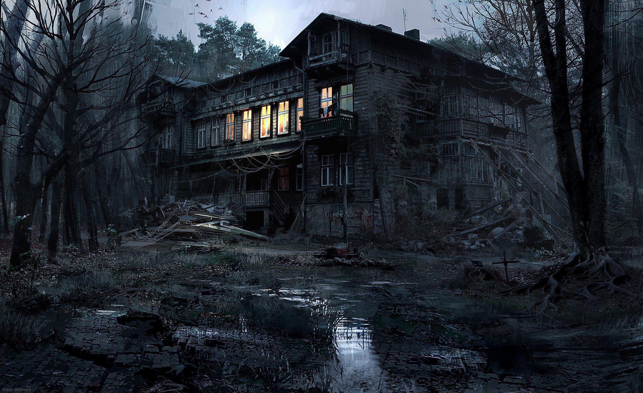 Haunted House HD Wallpaper and Background