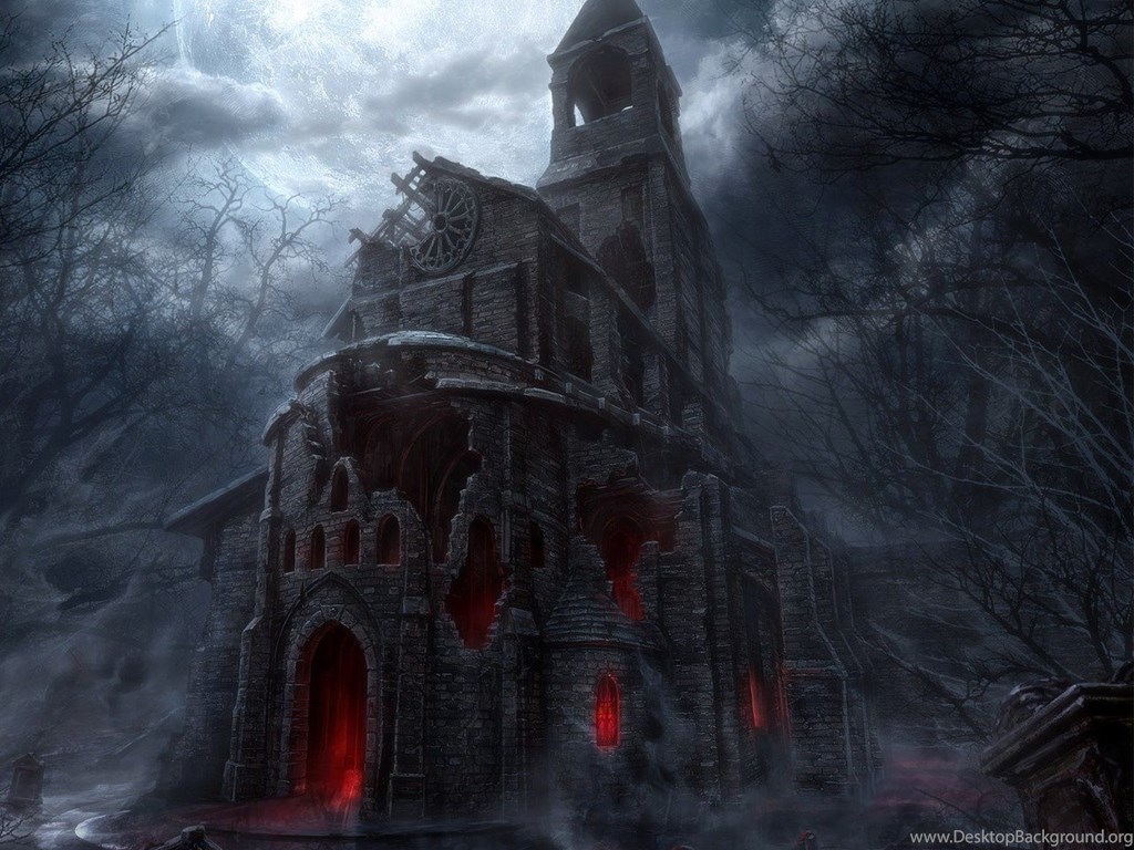 Halloween Haunted House Picture Wallpaper HD Fine Desktop Background