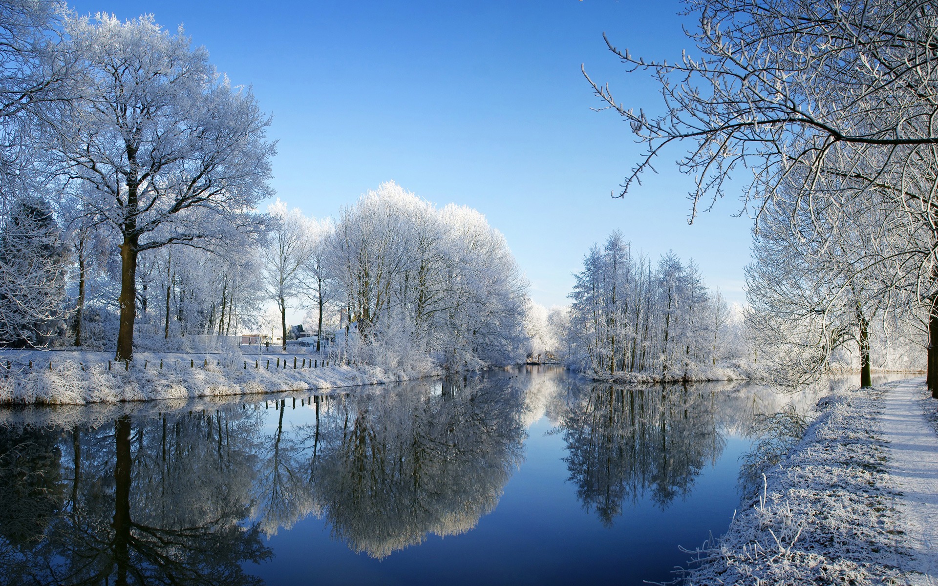 Kromme Rijn Wallpaper Winter Nature Wallpaper in jpg format for free download