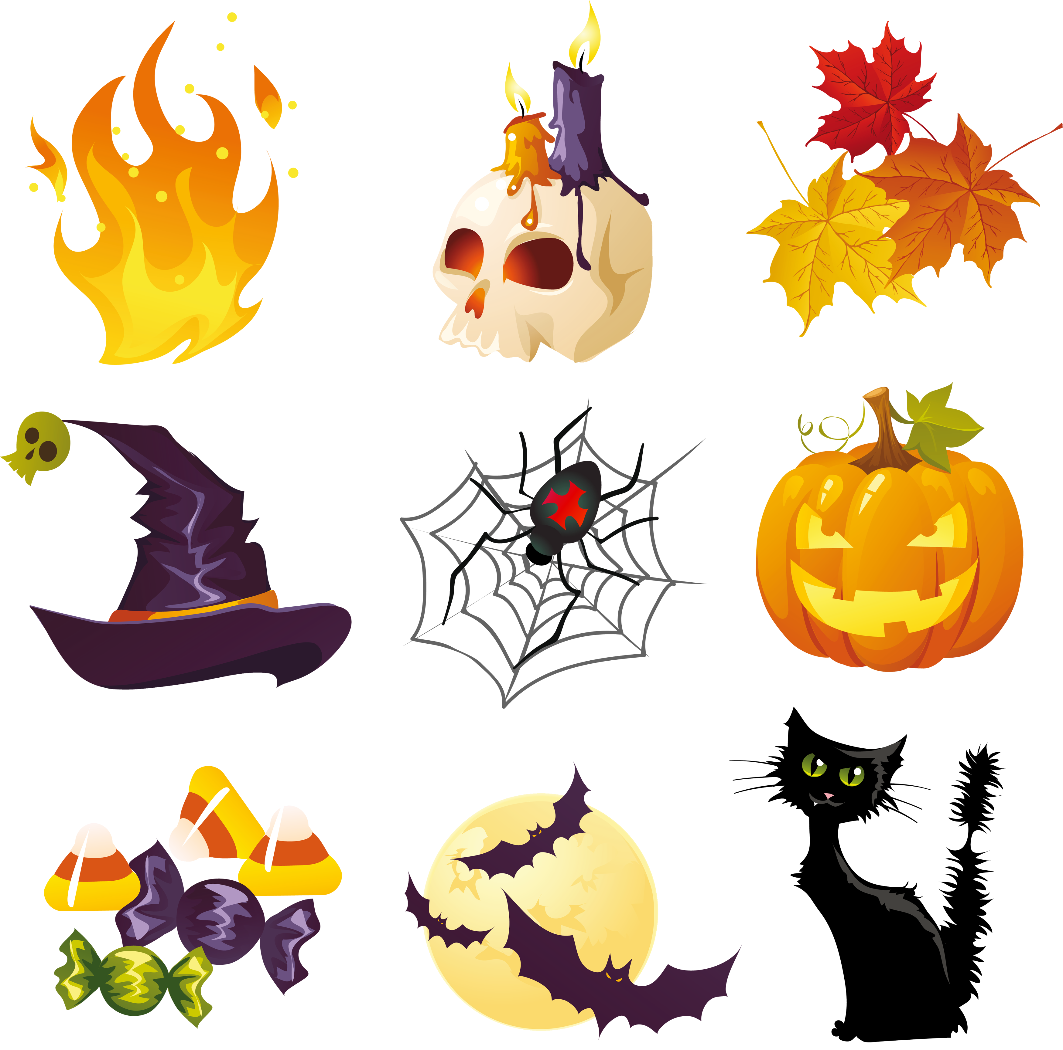 Halloween Picture Collection Clipart​-Quality Image and Transparent PNG Free Clipart