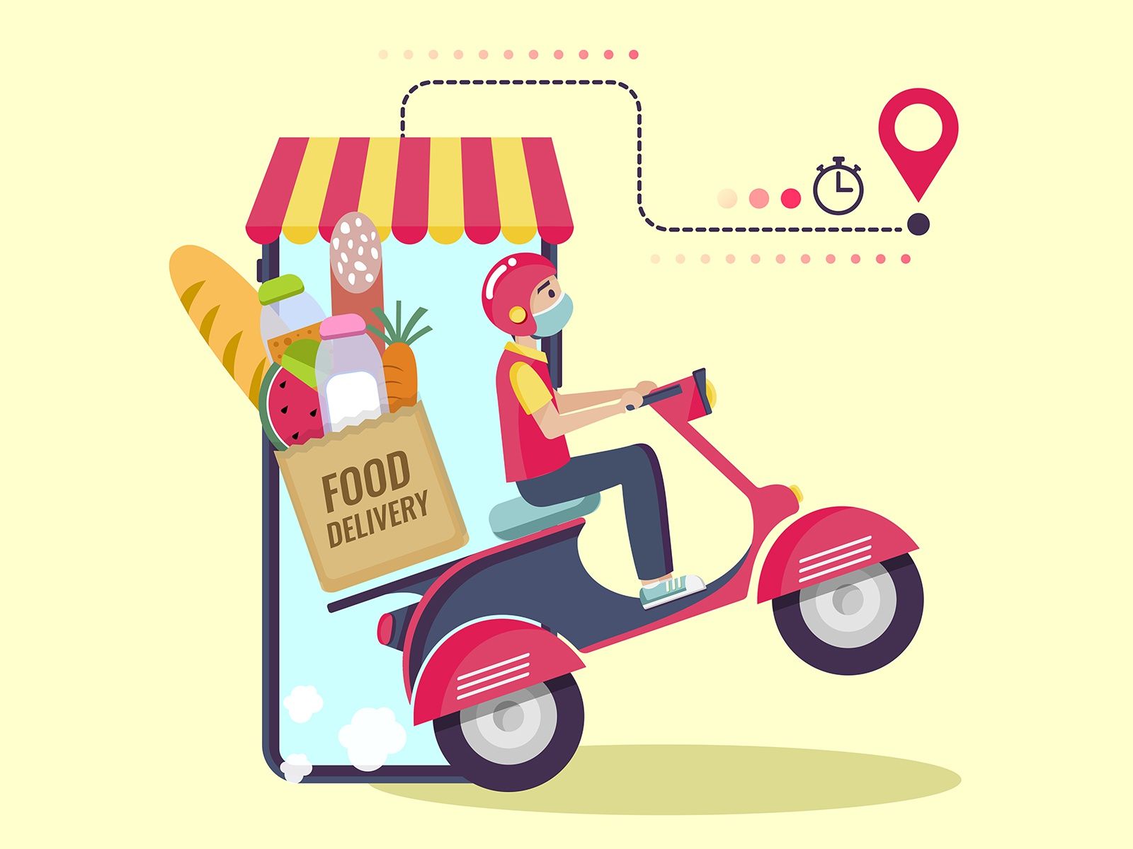 Food Delivery Wallpapers Wallpaper Cave