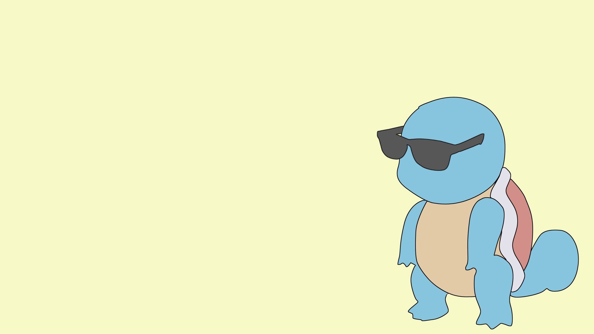 Pokemon, Sunglasses, Blue, Yellow, Squirtle HD Wallpaper / Desktop and Mobile Image & Photo