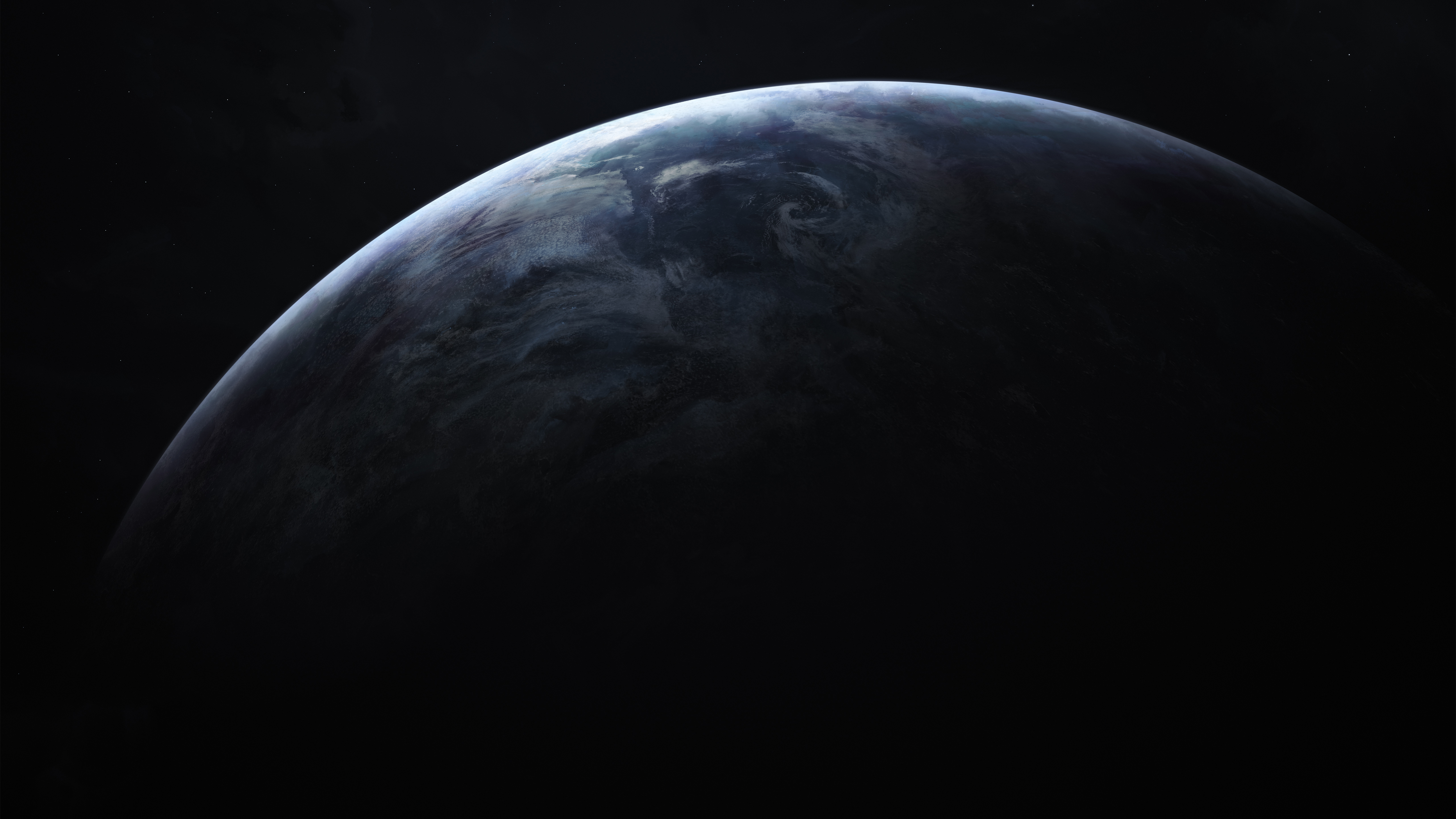 Dark Planet 5K Wallpaper
