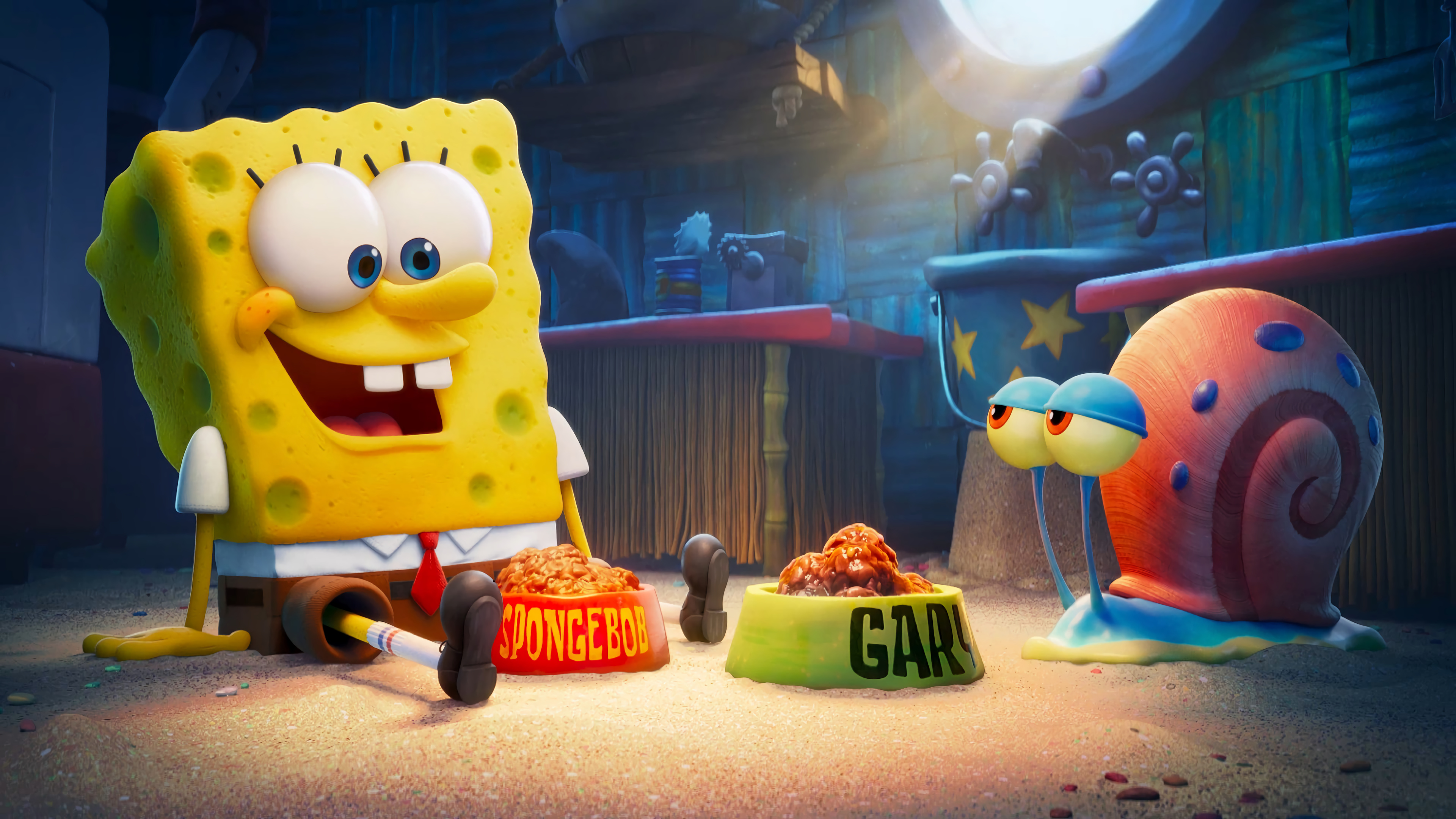 SpongeBob & Gary 4k Ultra HD Wallpaper