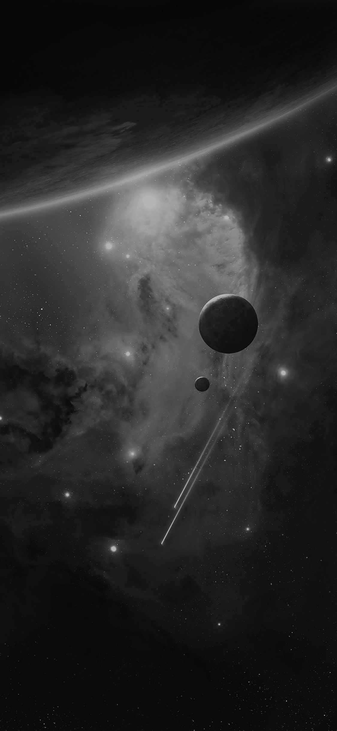 Planets Space Abstract Dark Art