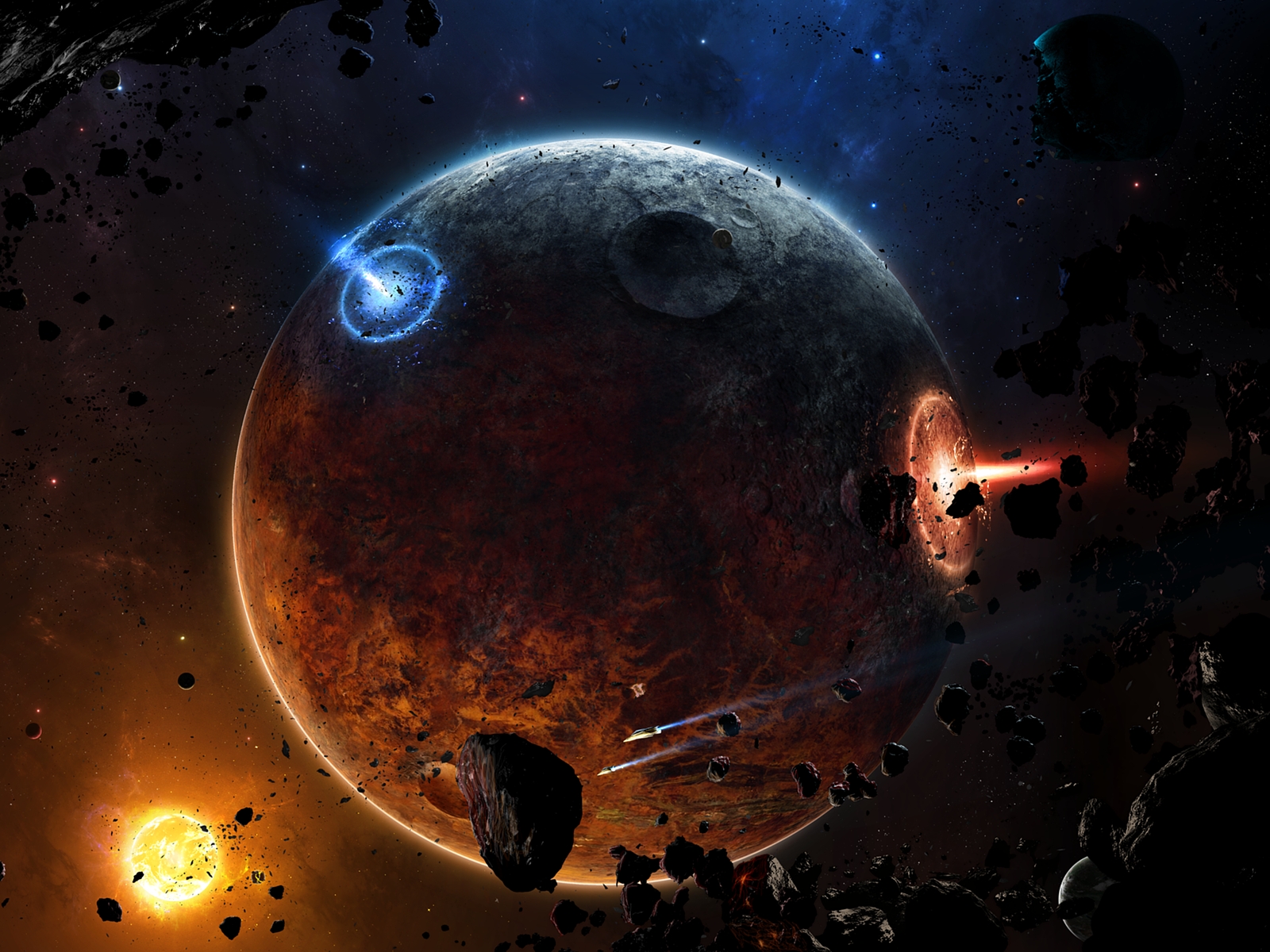 Nice Dark Planet Wallpaper