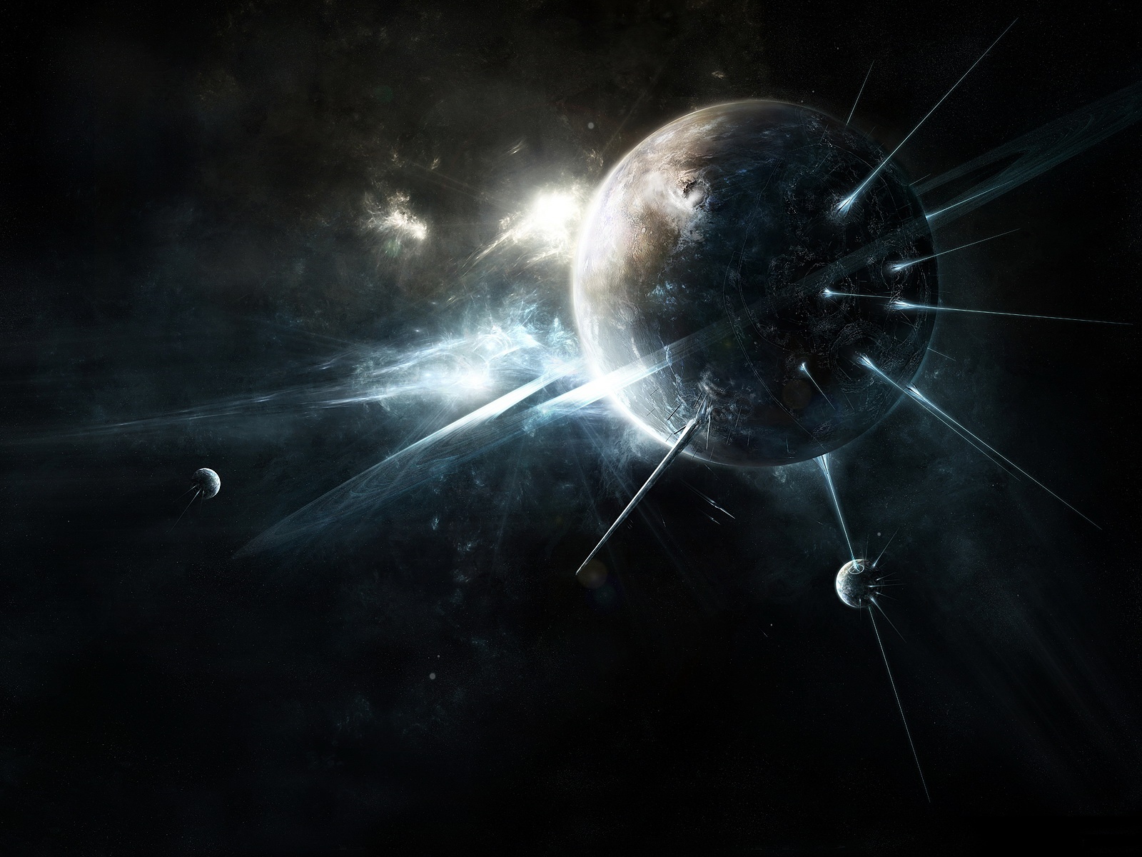 Dark Space Abstract Wallpaper in jpg format for free download