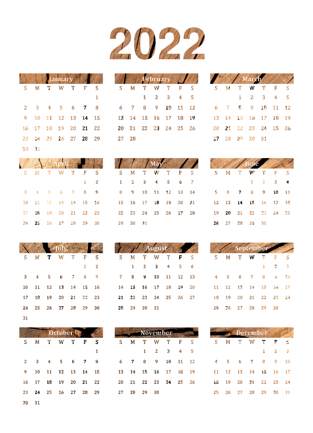 2022 Calendar PNG Image Transparent Background