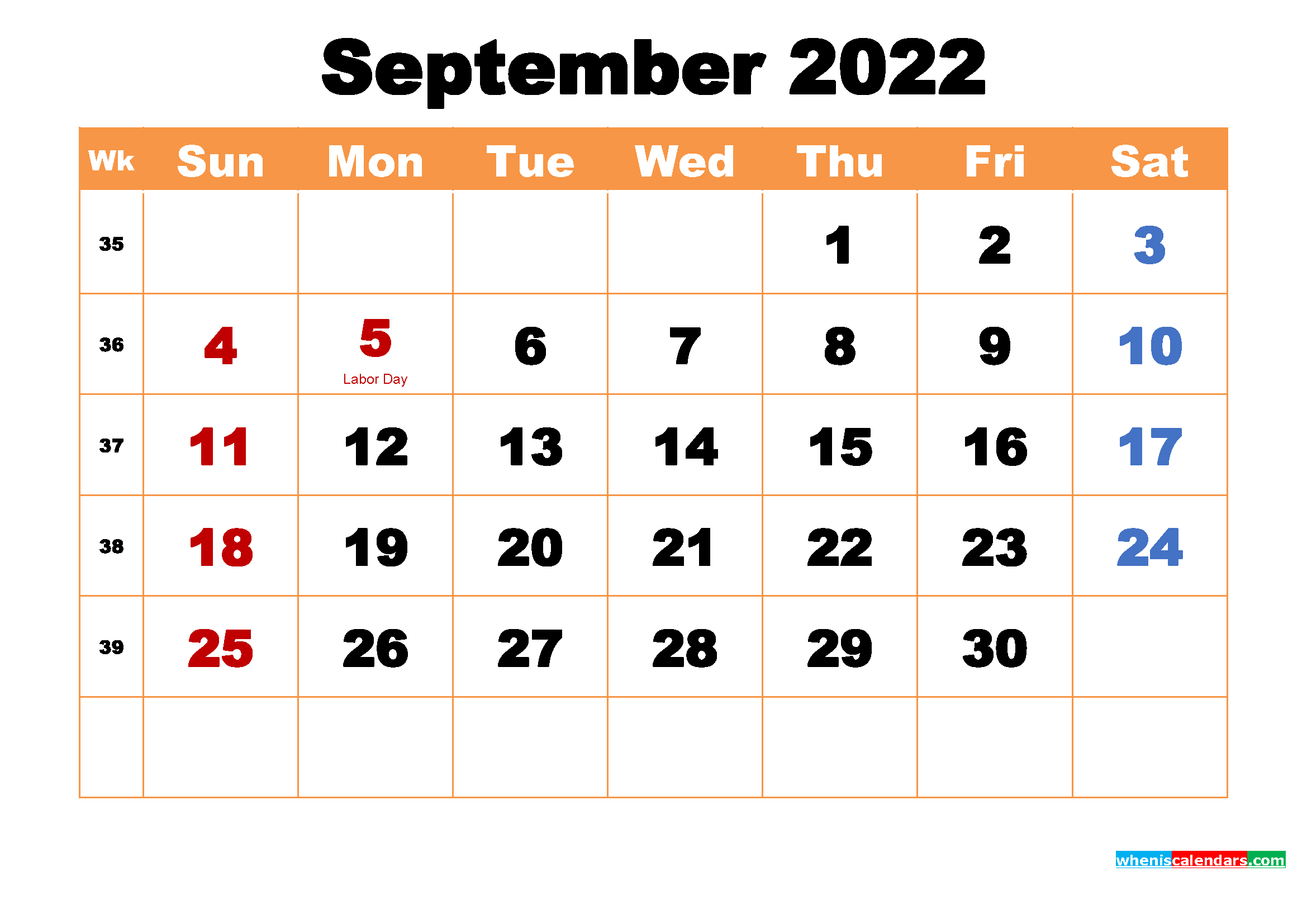 September 2022 Calendar Wallpapers High Resolution