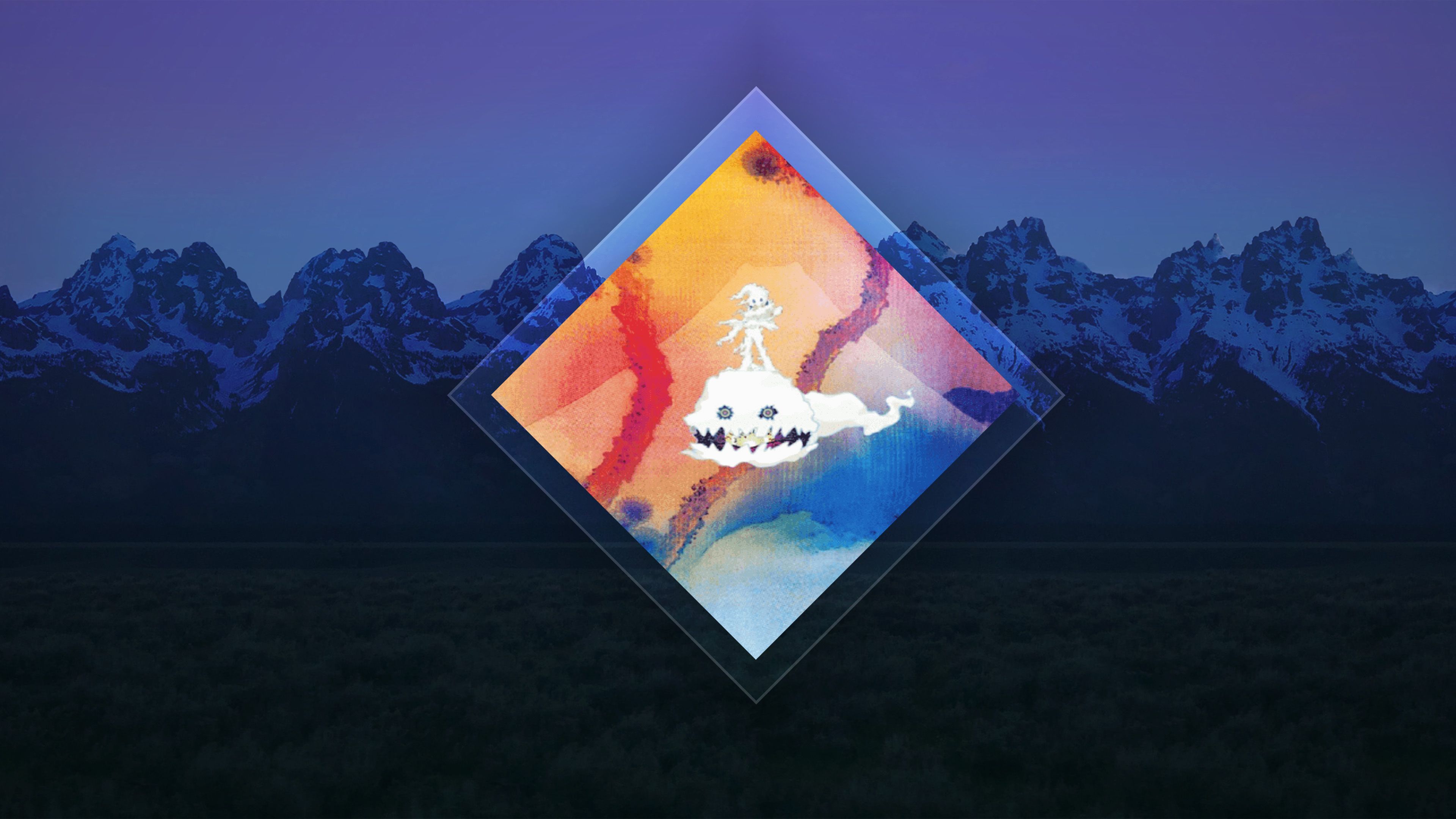 Kanye West Kids See Ghost Album Cover Art Wallpaper HD 1920 x Ye Wyoming Album Art Wallpaper. Ghost album, Album cover art, Kanye west kids