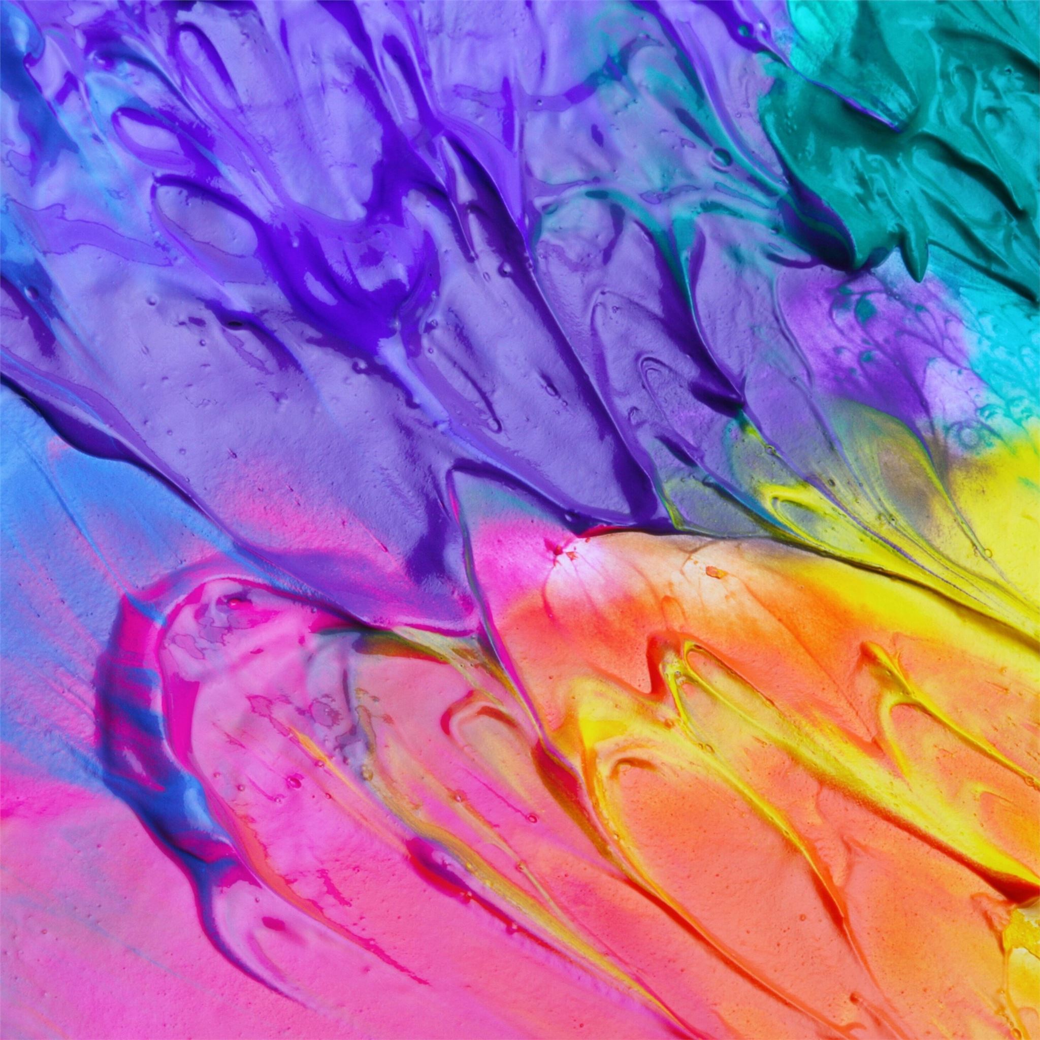 colorful paint splash abstract 4k iPad Air Wallpaper Free Download