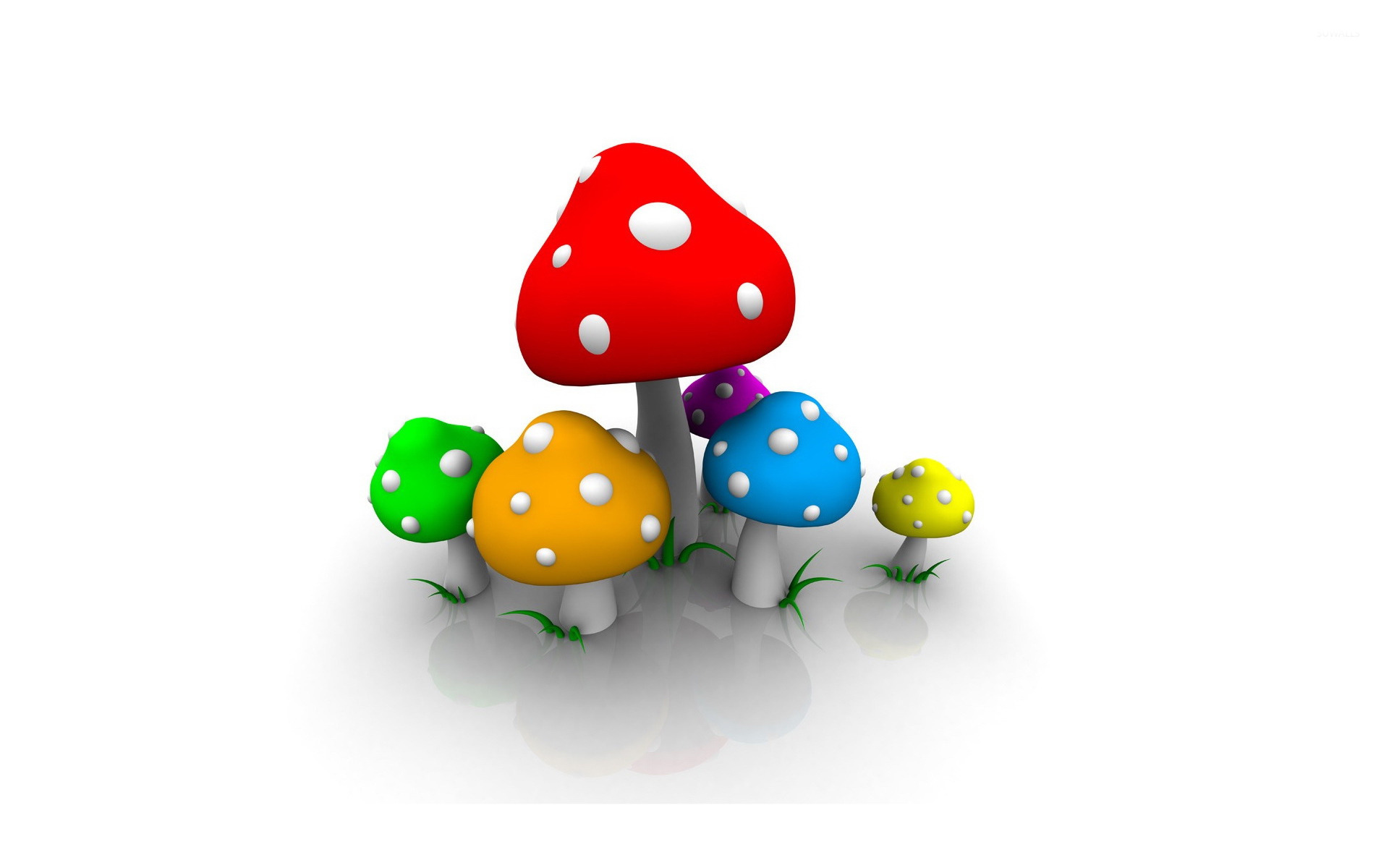 Colorful mushrooms wallpaper wallpaper