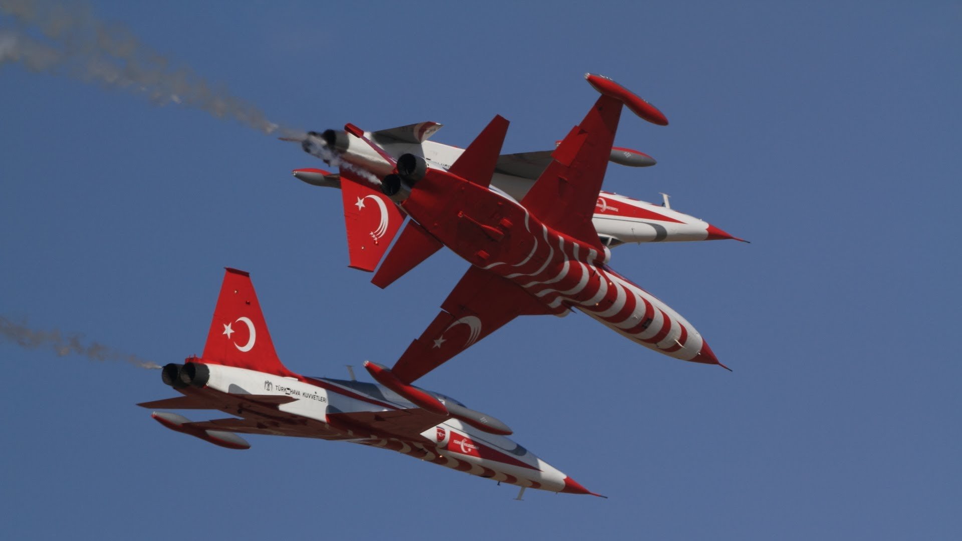 acrobatic, Air, Aircrafts, Turkish, Stars, Team, Northrop, F Freedom, Fighter Wallpaper HD / Desktop and Mobile Background