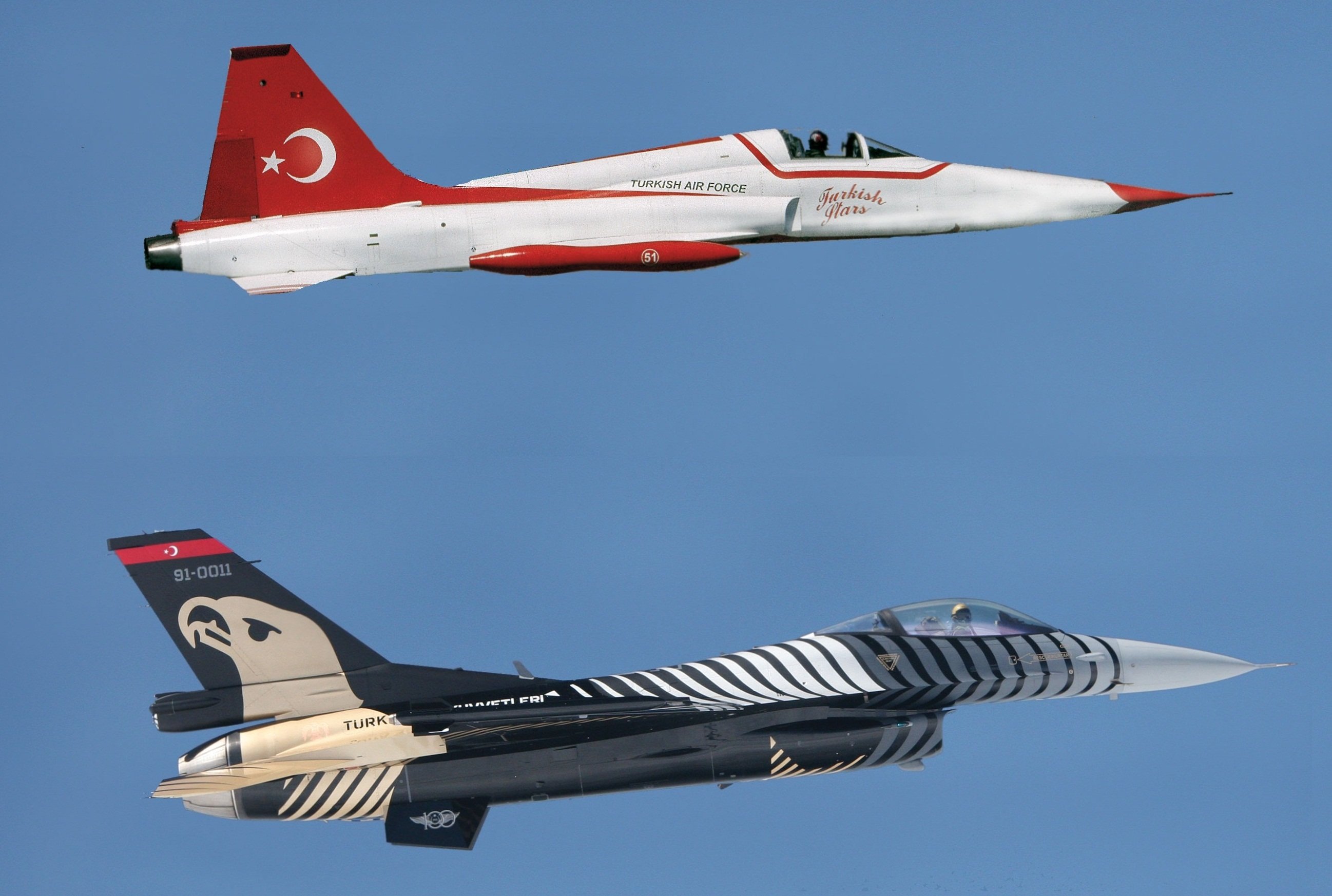 acrobatic, Air, Aircrafts, Turkish, Stars, Team, Northrop, F Freedom, Fighter Wallpaper HD / Desktop and Mobile Background
