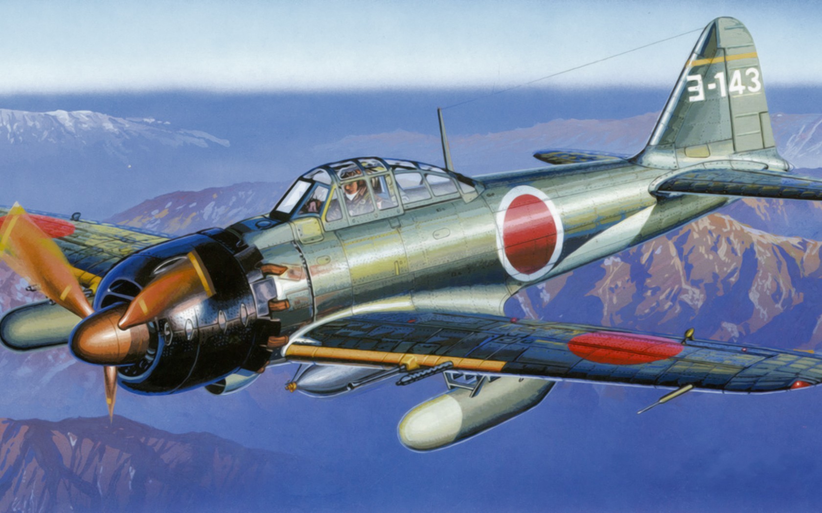 Wallpaper, 1680x1050 px, airplane, Japan, Japanese, military aircraft, Mitsubishi, World War II, Zero 1680x1050