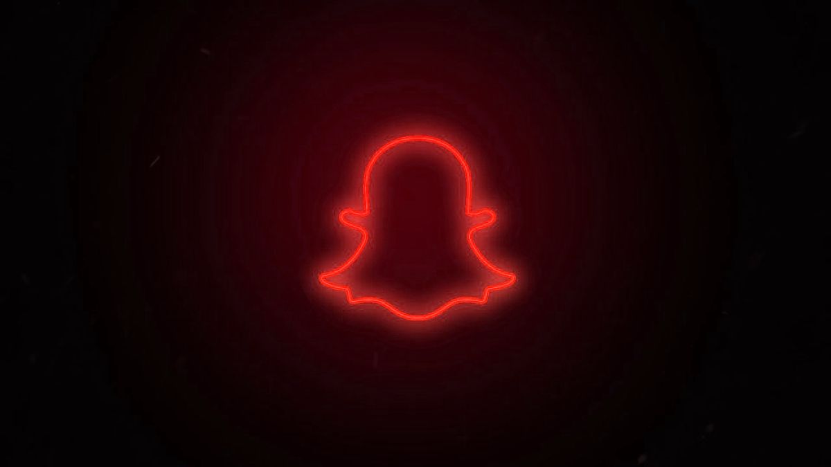 Neon Red Aesthetic Snapchat Logo NEWS SITE