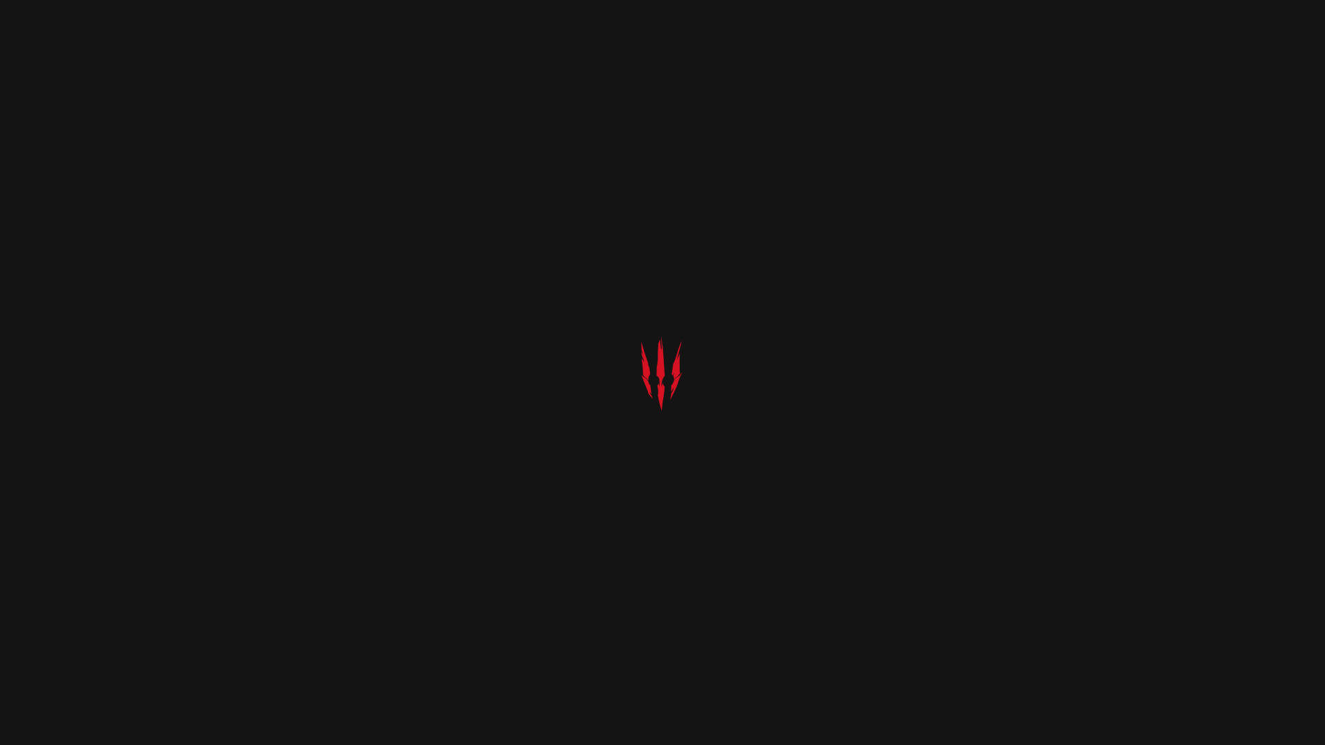 Wallpaper, The Witcher, The Witcher 3 Wild Hunt, game logo, minimalism, red, video games, Video Game Art, simple, RPG, PC gaming 1920x1080
