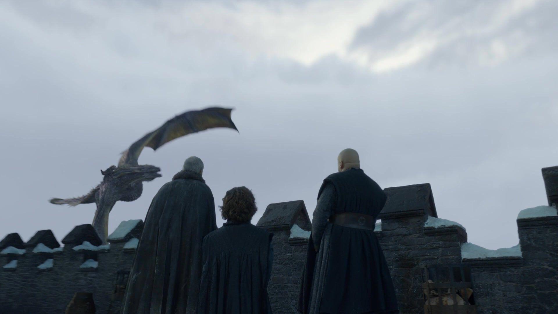 Was it absolutely necessary for Rhaegal to nearly drop Jon (his new rider of less than a minute) in order to full on turn sideways just as they passed Winterfell to make