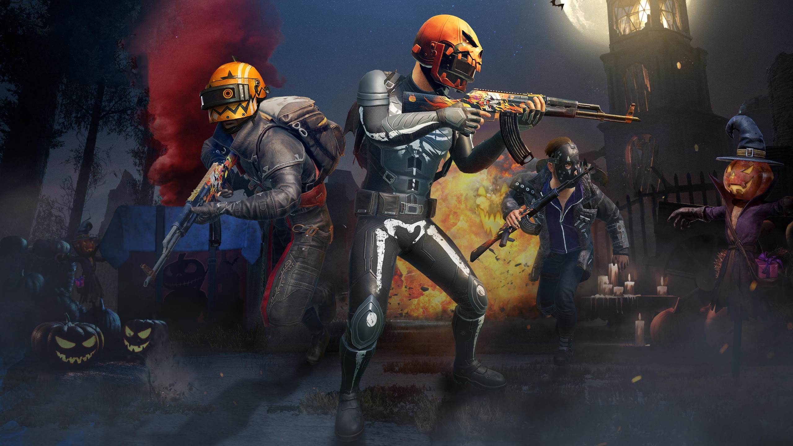 PUBG Halloween PlayerUnknown's Battlegrounds 4K Wallpaper