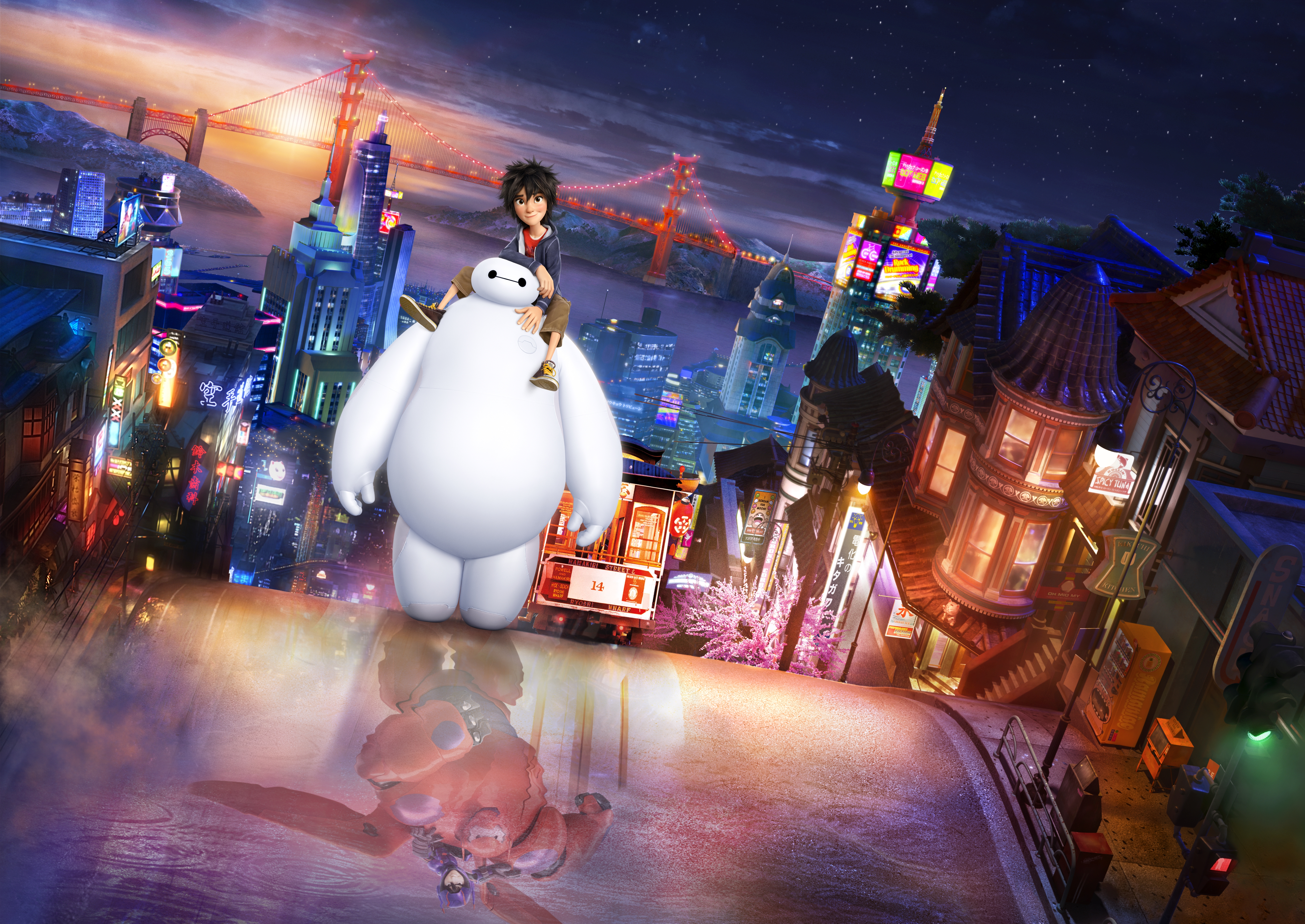 Wallpaper 4k Hiro Hamada And Baymax In Big Hero 6 4k Wallpaper