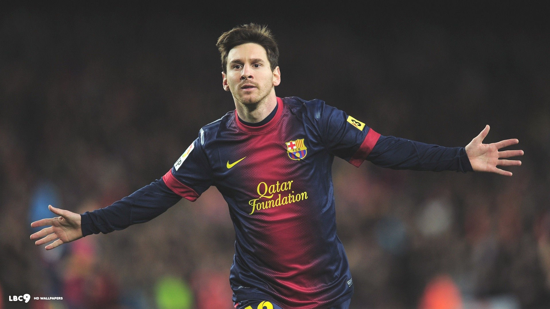 Lionel messi goal celebration wallpaperx1080