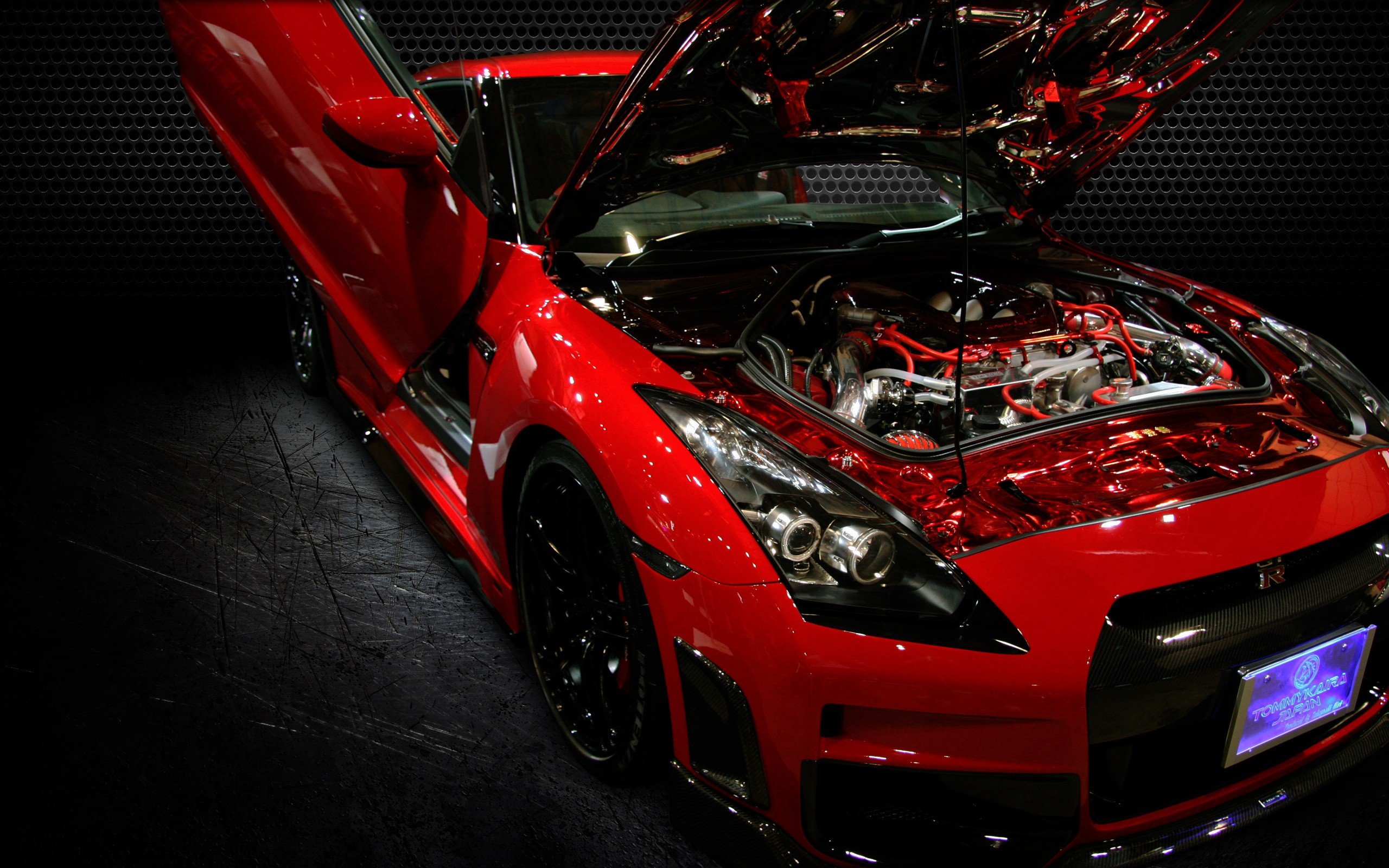 Nissan GT R Red Car Tuning Wallpaperx1600