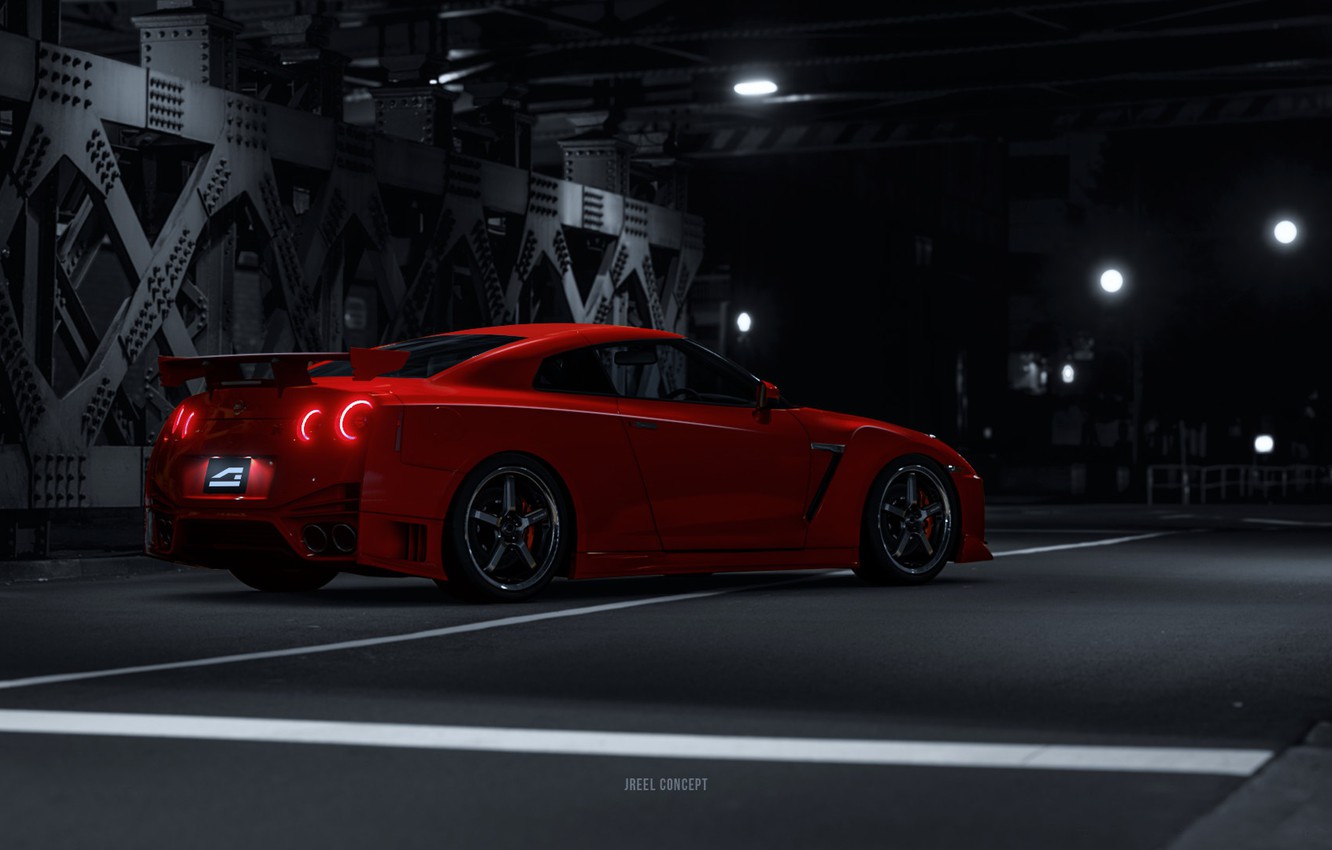 Wallpaper Red, Auto, Machine, Japan, Nissan, GT R, Nissan GT R, GT R R Transport & Vehicles, By JREEL, Nissan NISMO GT R R JREEL, 2017 Nissan NISMO GT R R The Gran Turismo SPORT, GT R NISMO