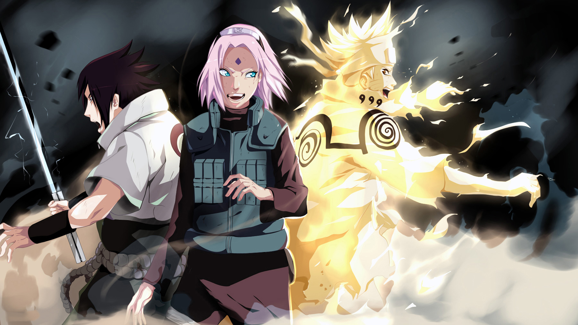 Team 7: Sasuke,Sakura and Naruto by i.