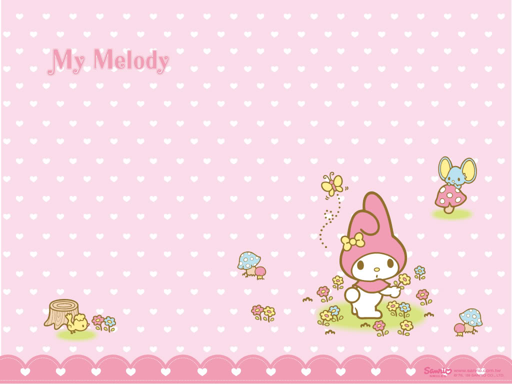 My Melody Wallpaper Background Theme Desktop Melody Sanrio Background HD Wallpaper
