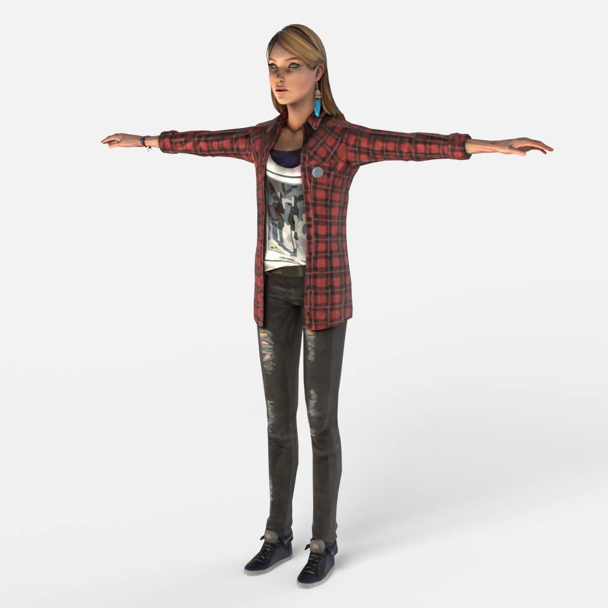 Rachel Amber from Life is Strange 3D Model.