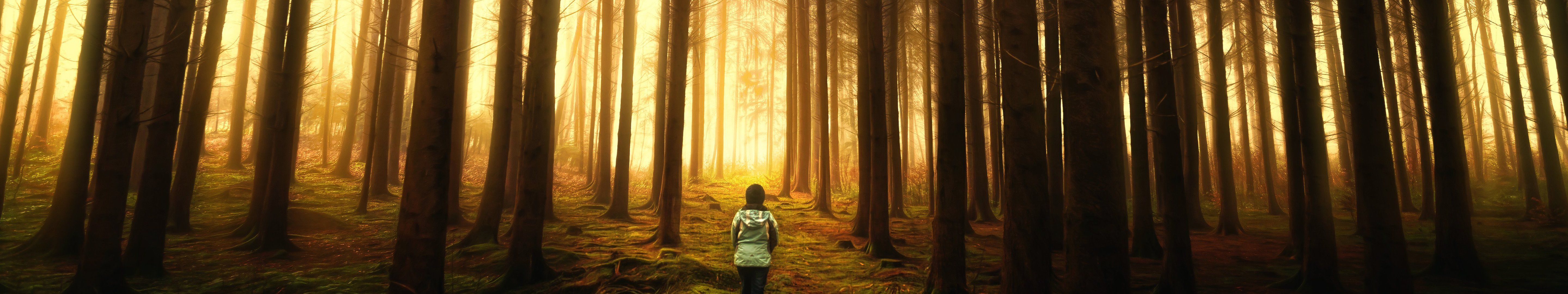 Forest 5760X1080 Wallpaper