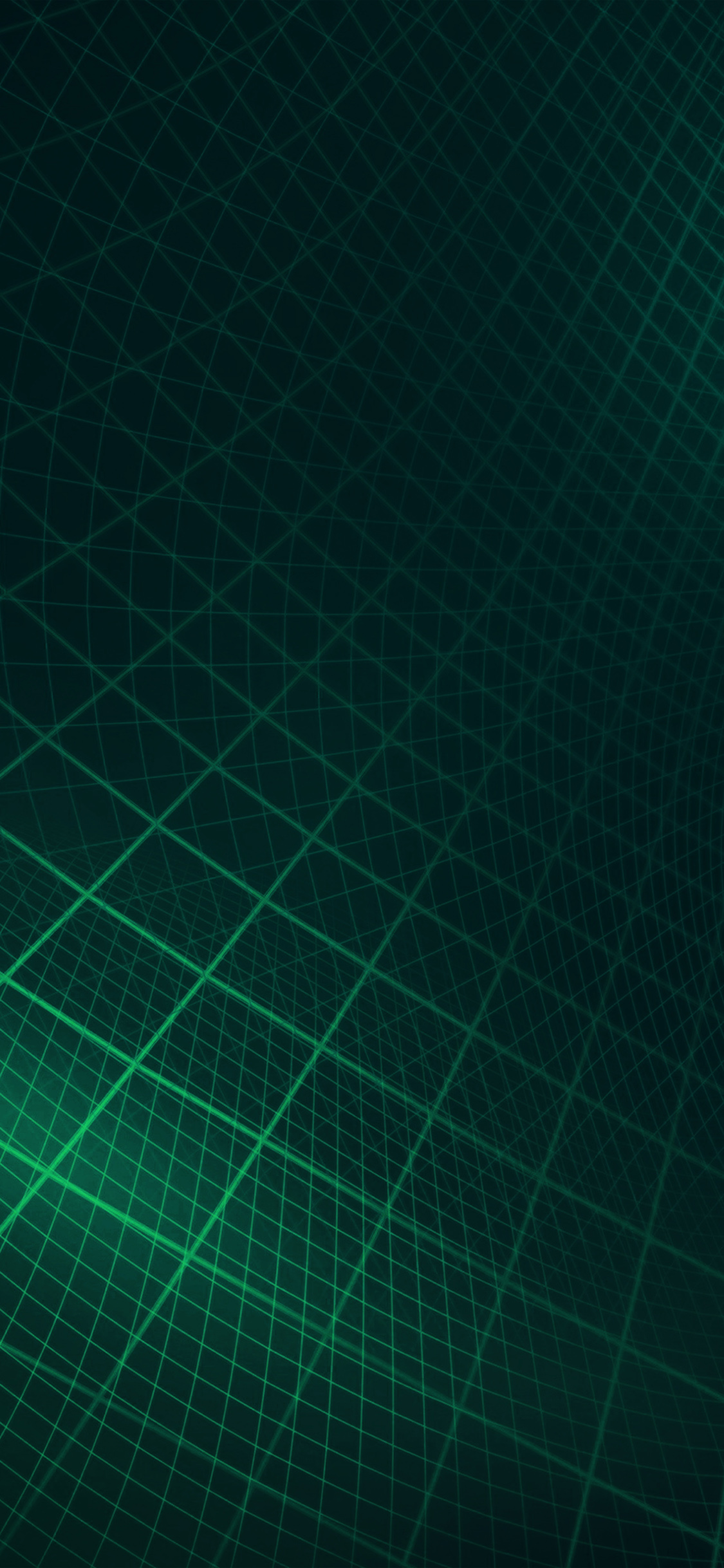 Abstract Line Digital Dark Green Pattern Wallpaper