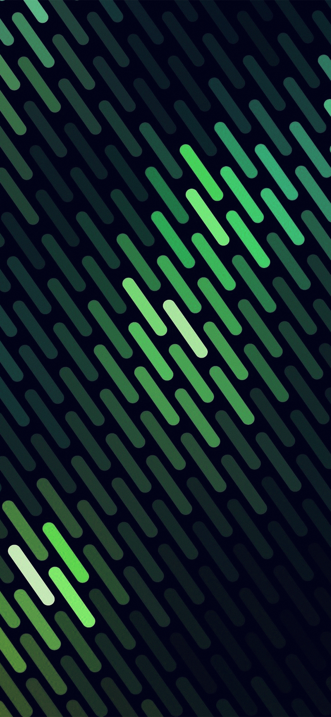 iPhone X wallpaper. abstract green dots lines pattern