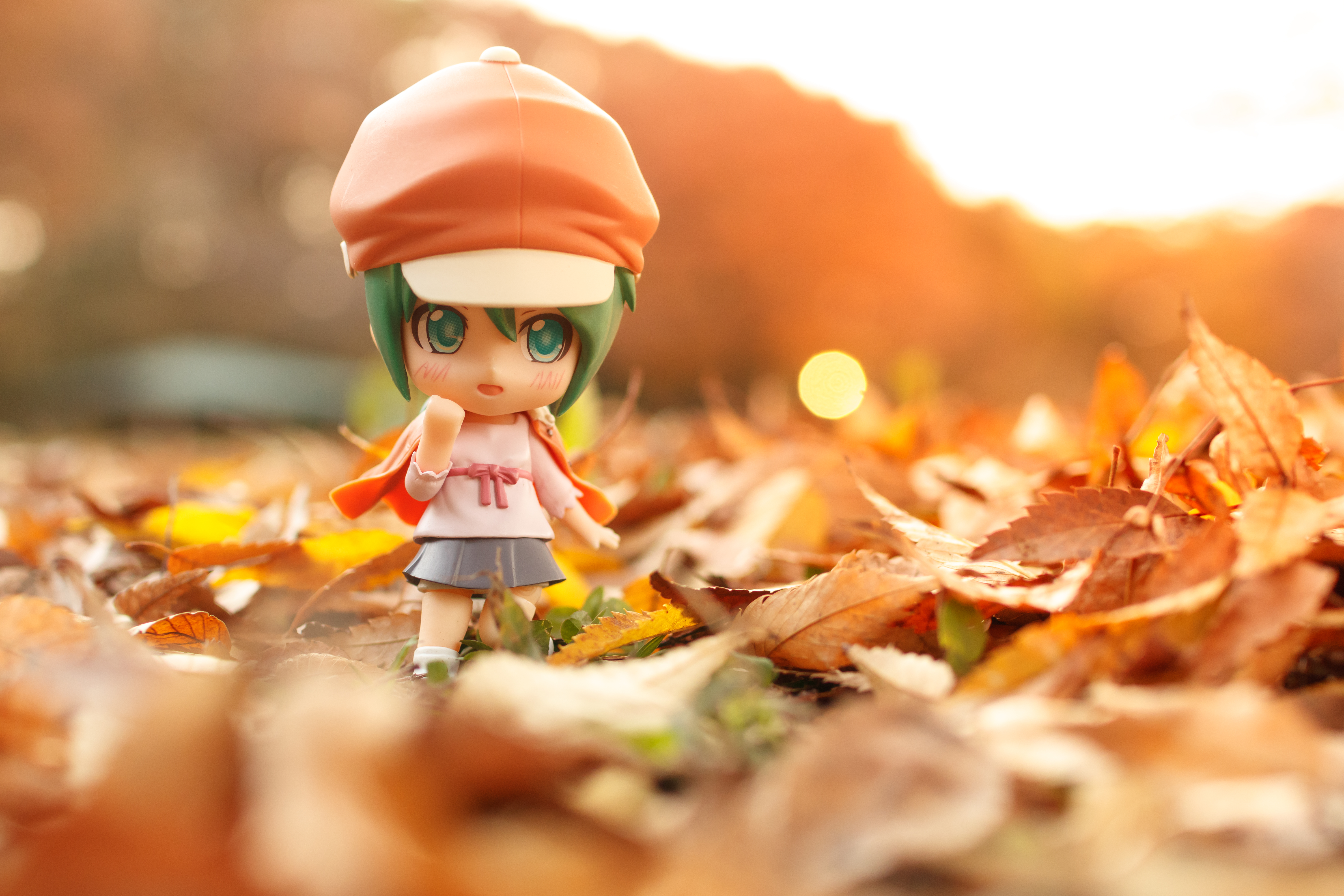 Wallpaper, 80d, sigma30mmf14dc, toys, jfigure, bfigure, gsc, nendoroid, hatsune, miku, hatsunemiku, hmo, nadeko, meijyopark, deadleaves, sunset, autumn 6000x4000
