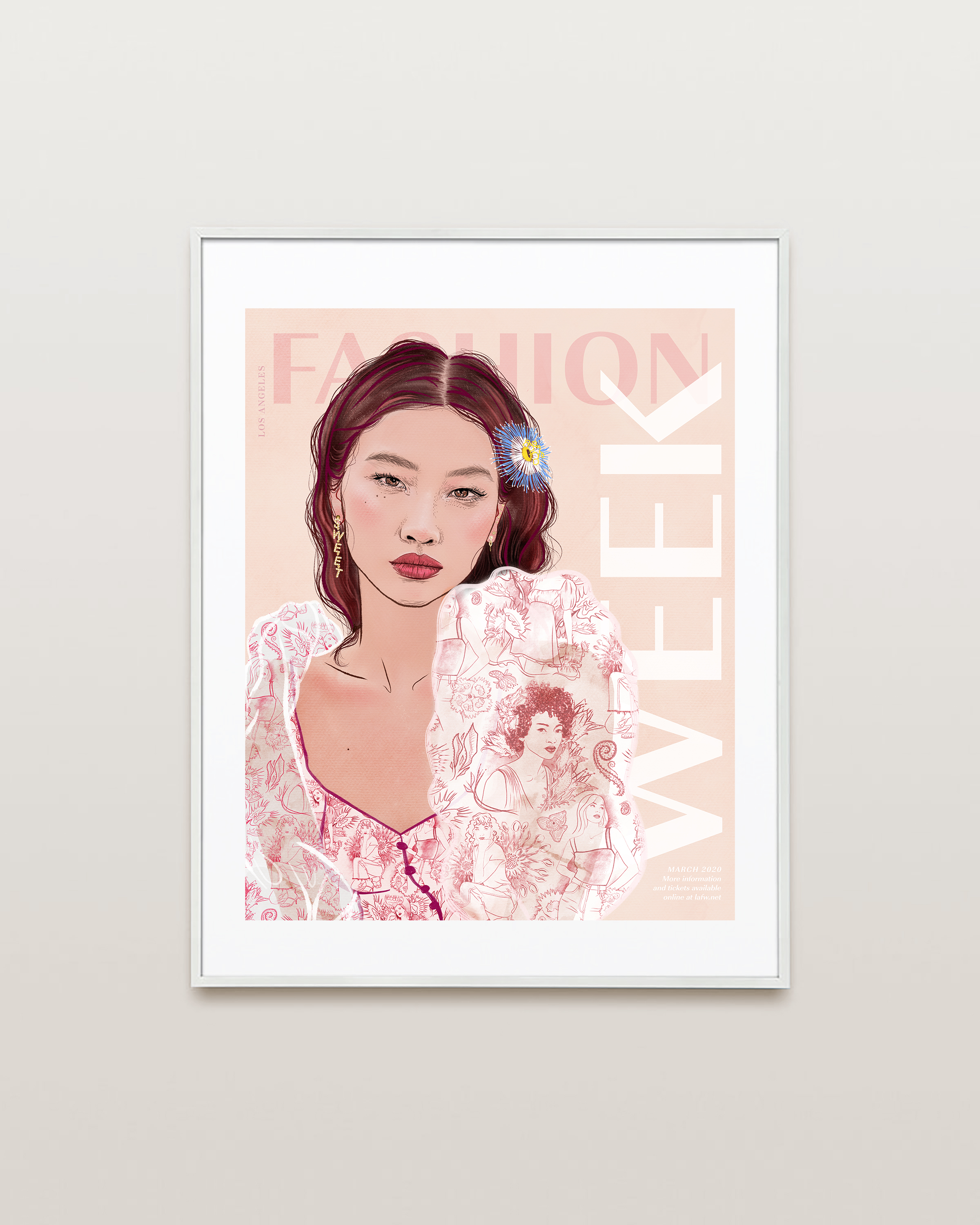 Fashion Week Poster With HoYeon Jung