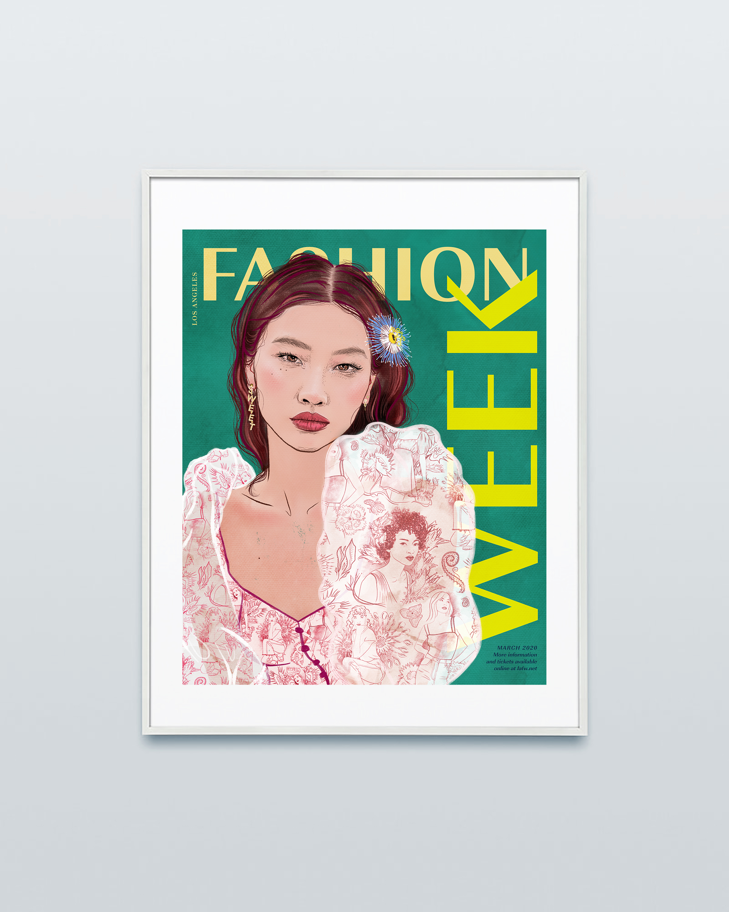 Fashion Week Poster With HoYeon Jung