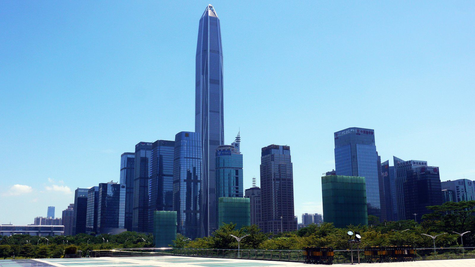 Ping An Finance Centre. World, Skyscraper, Skyline