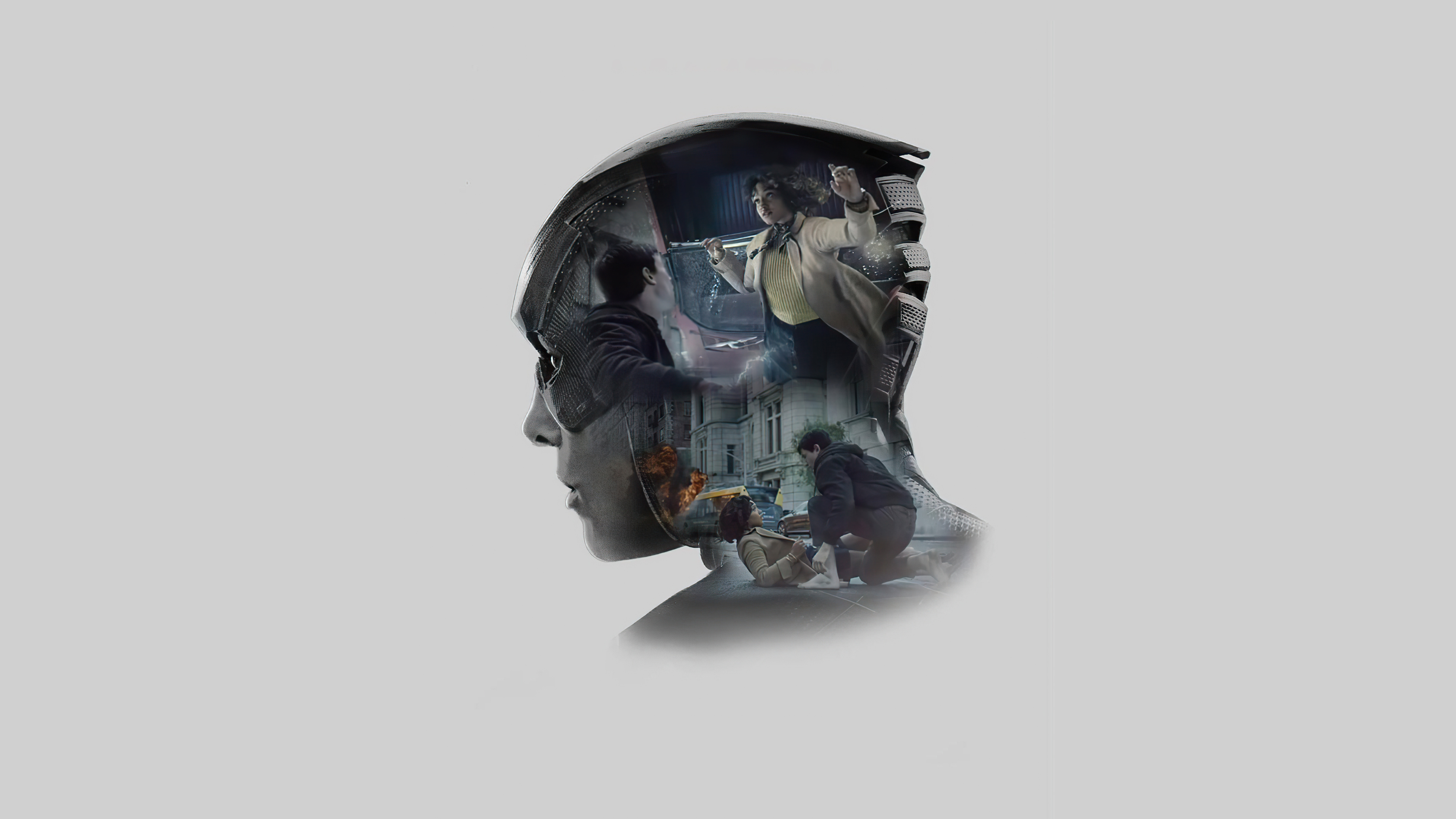 Ezra Miller as Flash Zack Snyders Justice League Minimalist Wallpaper 4k Ultra HD