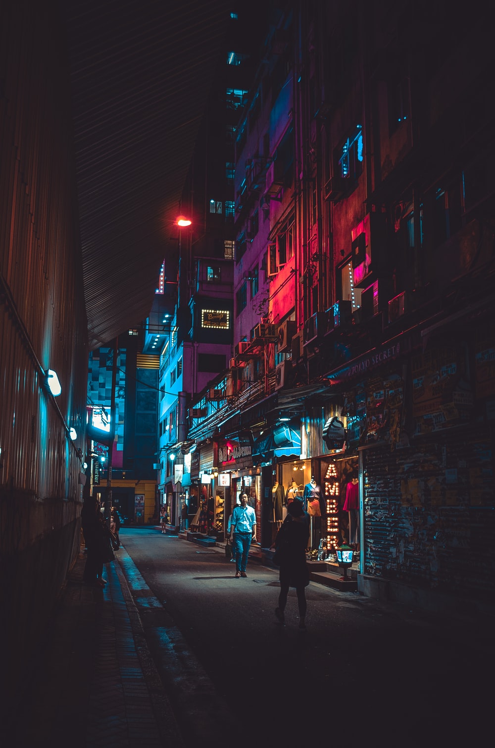 Night Street Photography Picture. Download Free Image