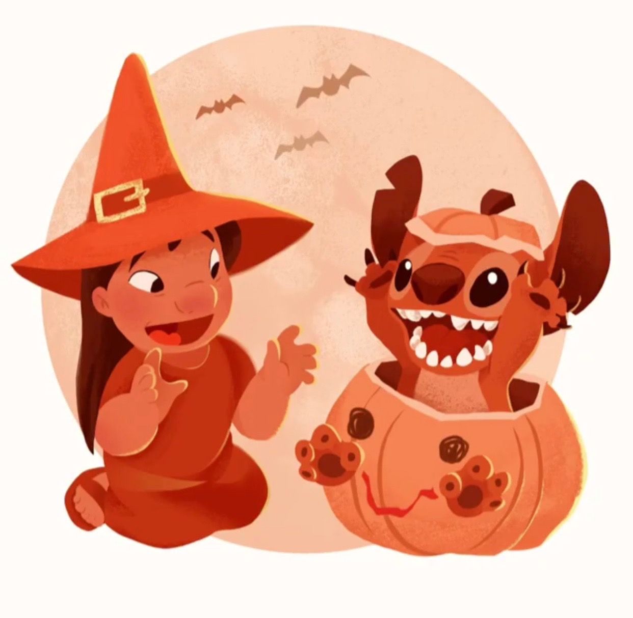 Best Friends  Matching HalloweenFall backgrounds for you and