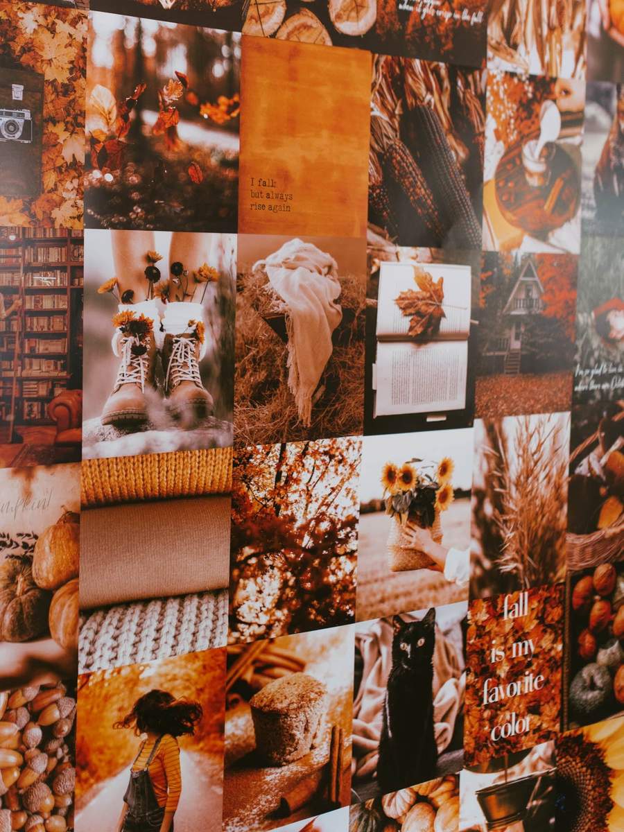Autumn Aesthetic Wall Collage Kit