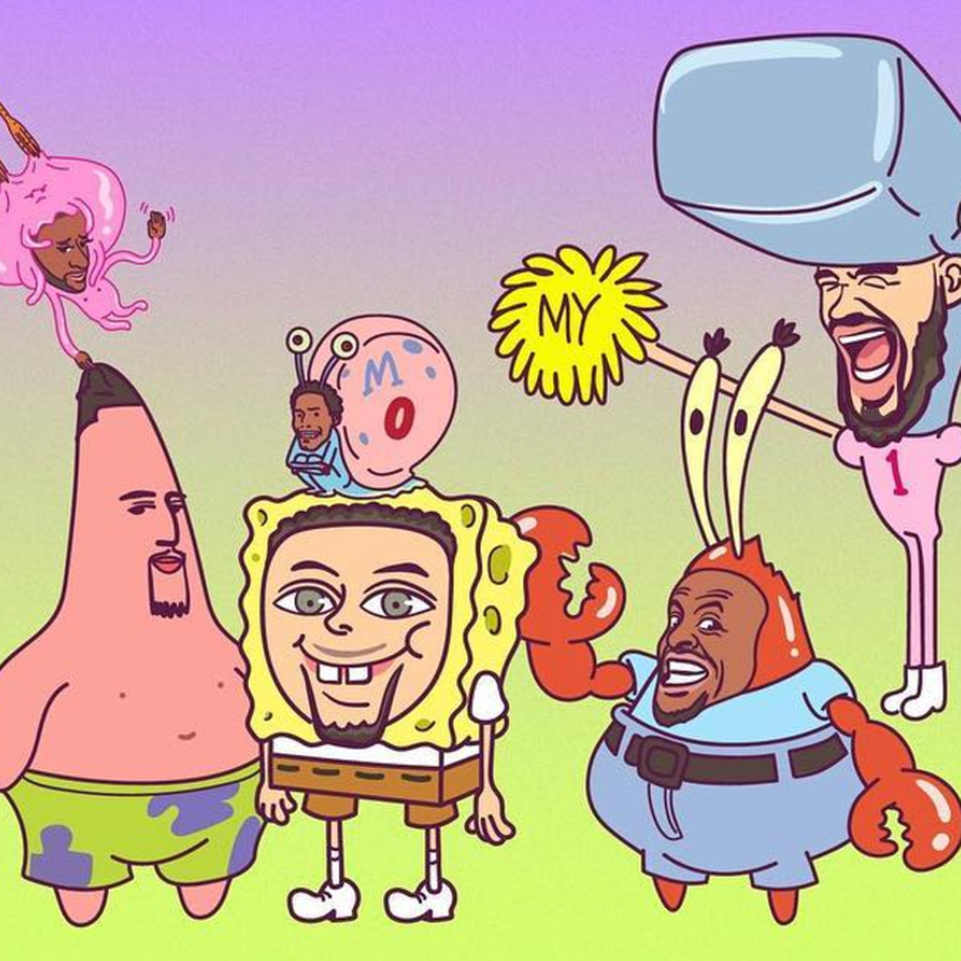Warriors + SpongeBob fan art is extremely cool State Of Mind