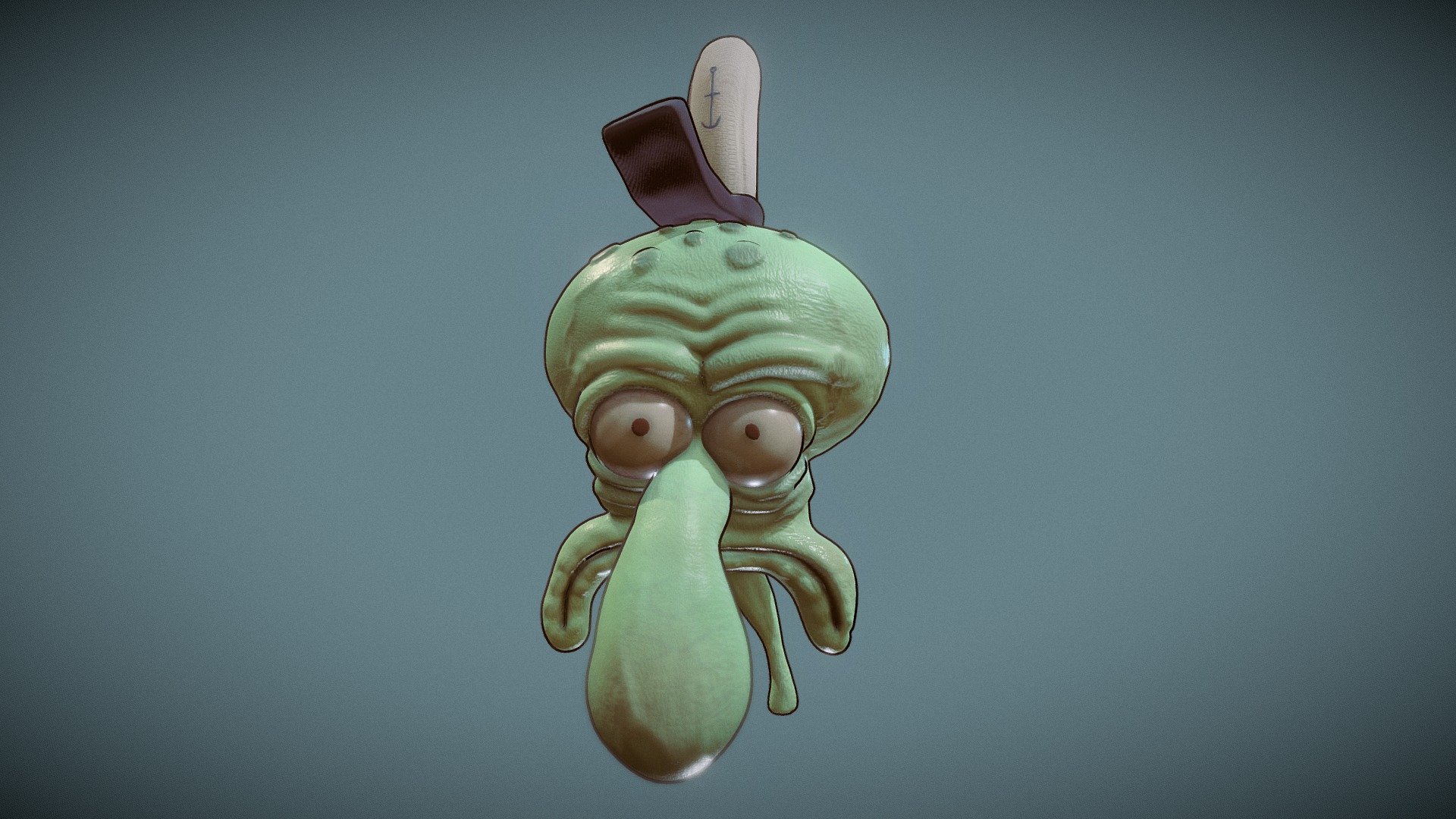 Squidward Fanart Free 3D model by jason.lp.davis [20bbc73]