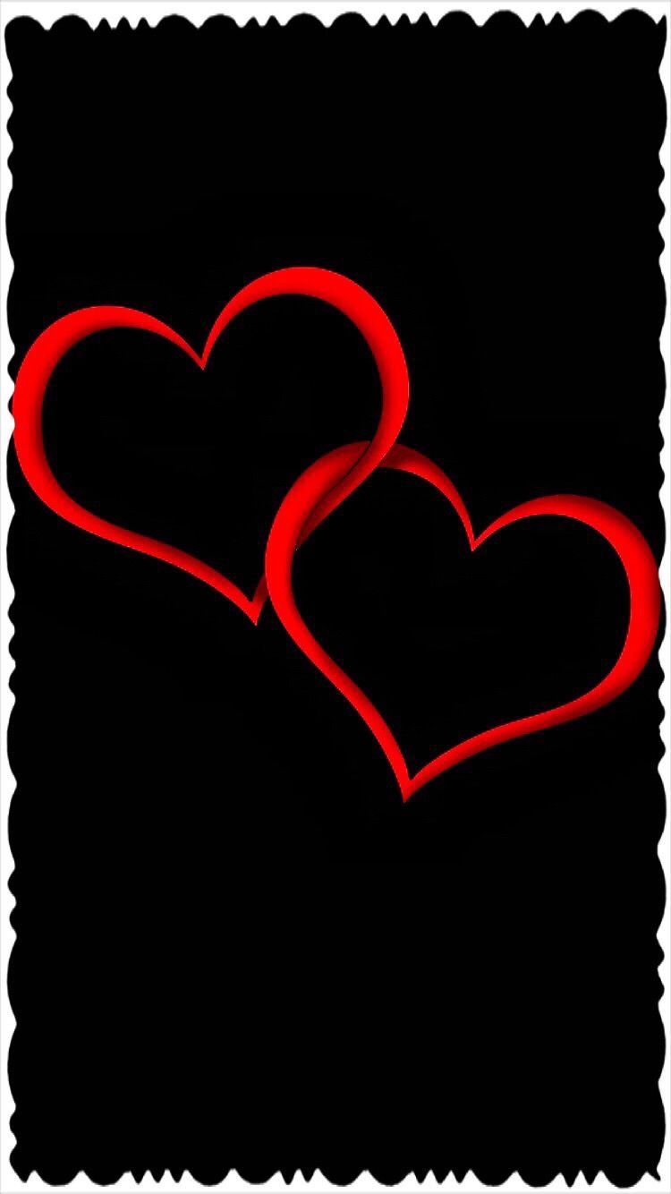 Wallpaper. iPhone. Android. Black. Love animation wallpaper, Heart wallpaper, Love heart image