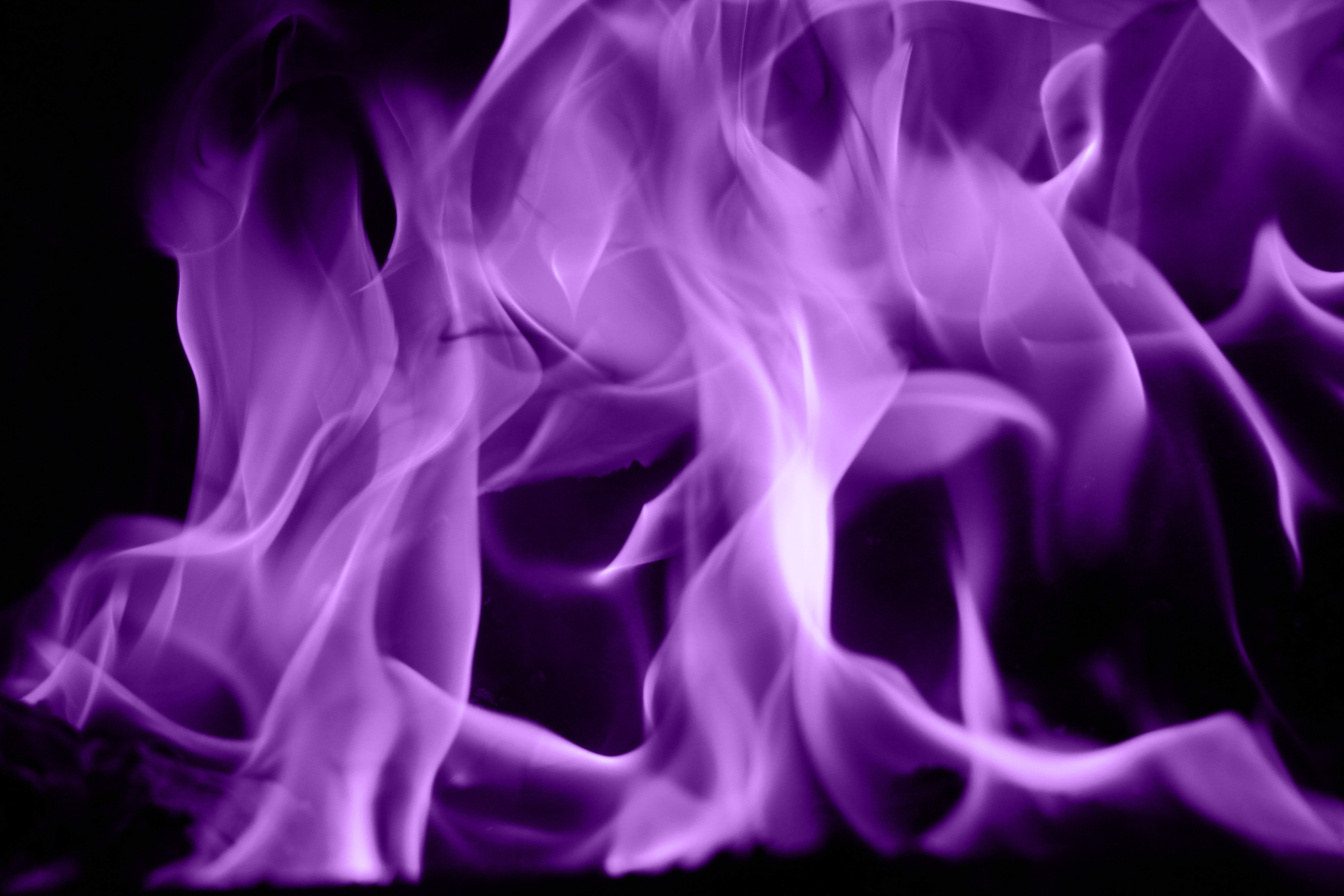 Background Purple Fire And Smoke