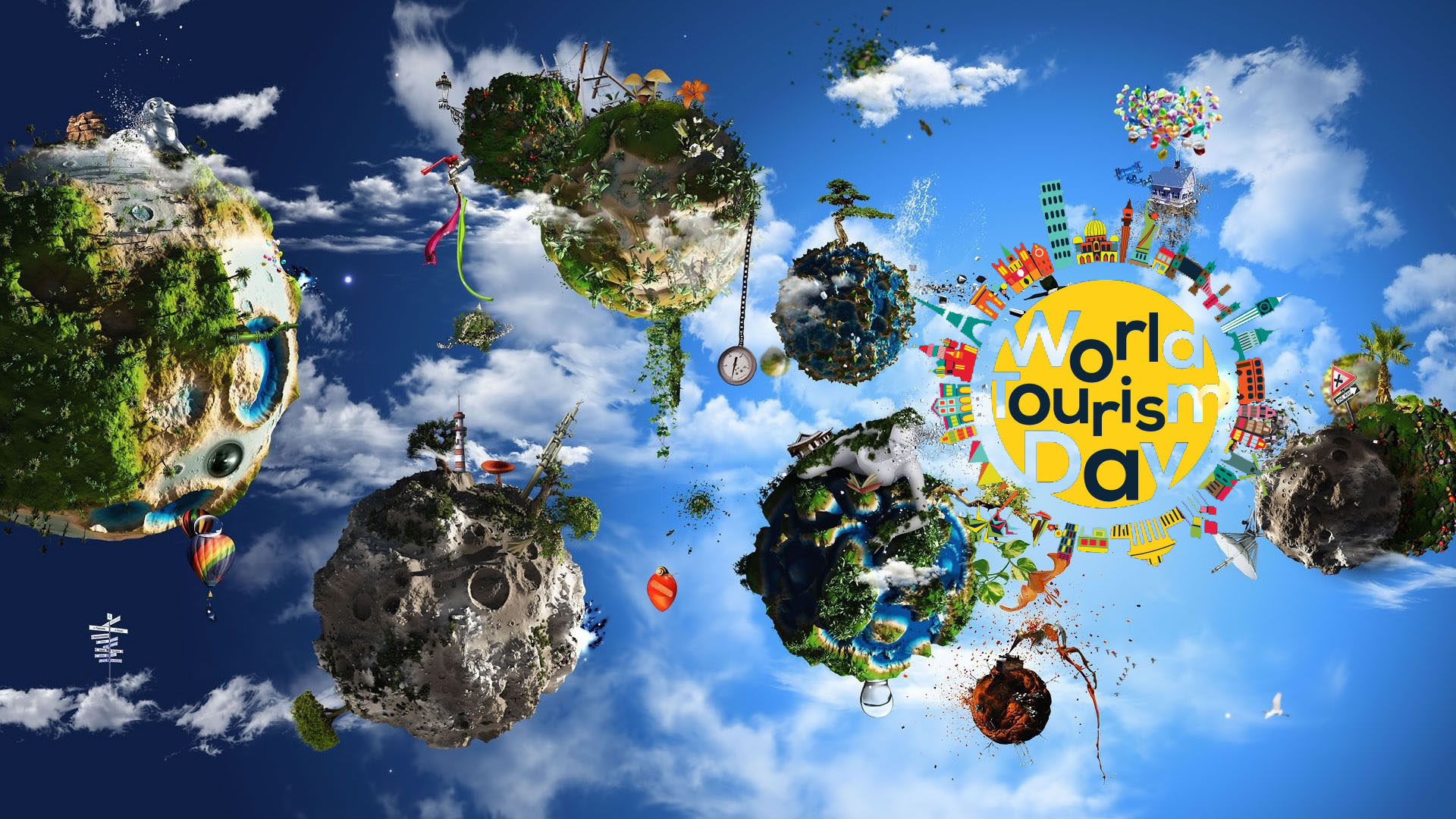 World Tourism Day HD Wallpaper Background