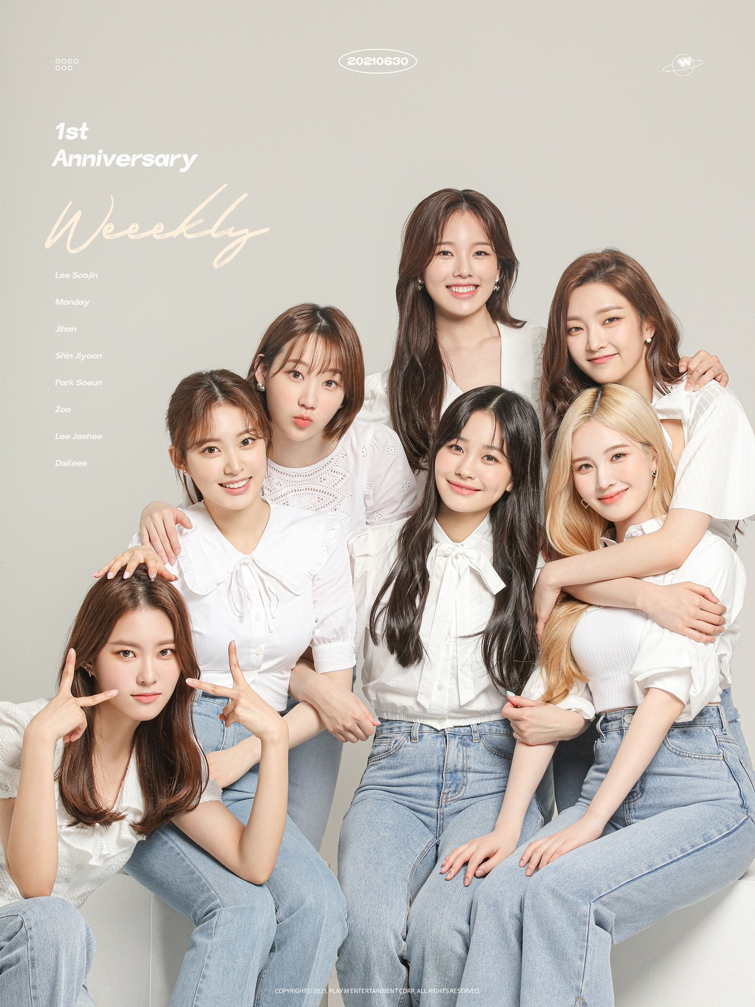 Happy 1st Anniversary to Weeekly!: kpop