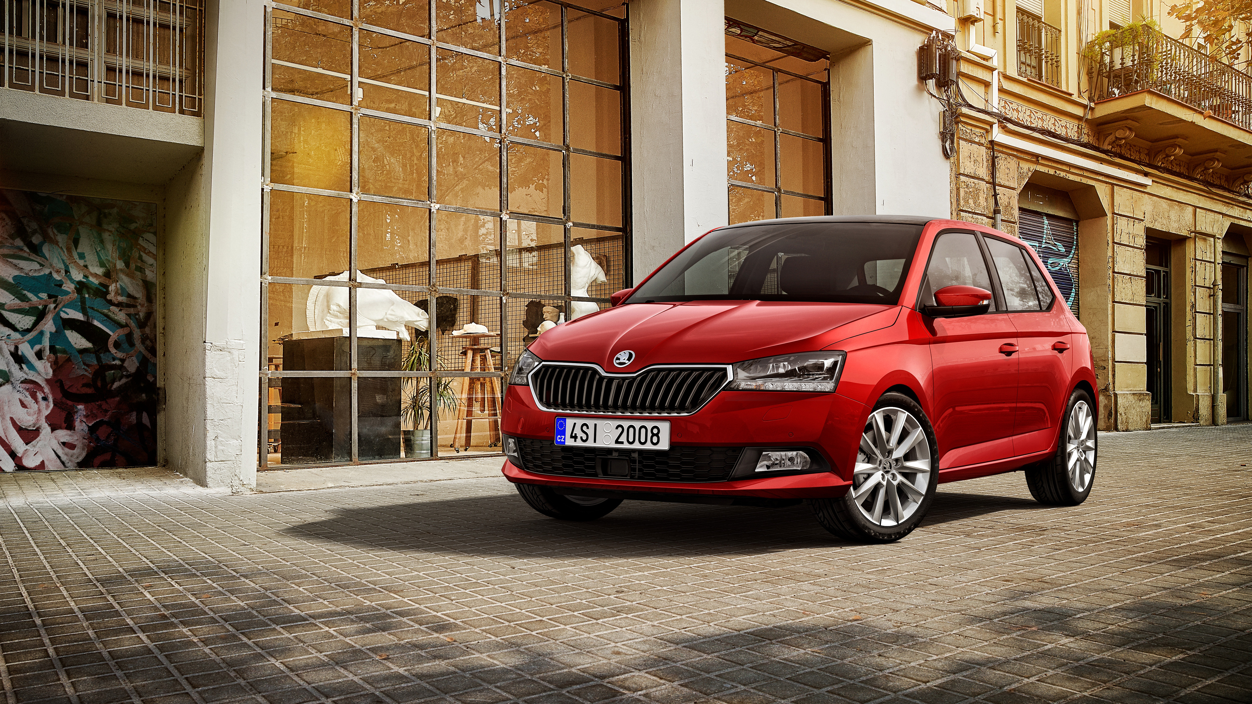 Skoda Fabia 4K Wallpaper. HD Car Wallpaper