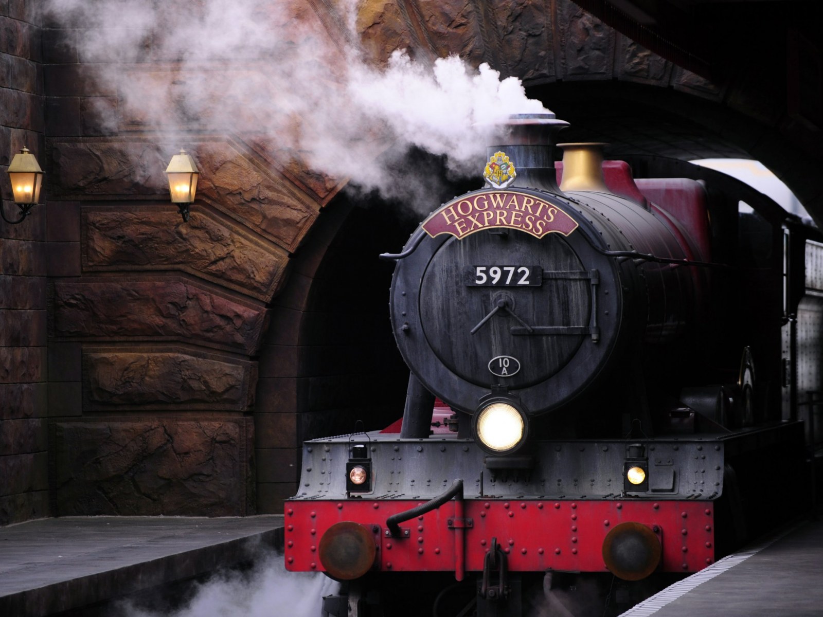 Download Aesthetic Harry Potter Hogwarts Express Aerial Wallpaper   Wallpaperscom