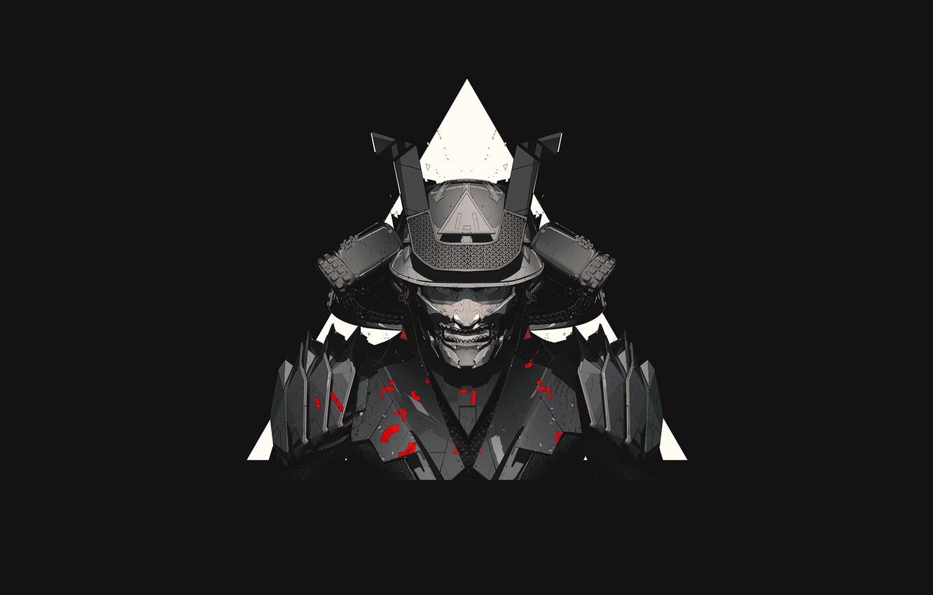 Wallpaper Minimalism, Background, Samurai, Art, Illustration, Illustration, Maciej Kuciara, by Maciej Kuciara, Nike Phantom VSN, PhantomVSN image for desktop, section минимализм